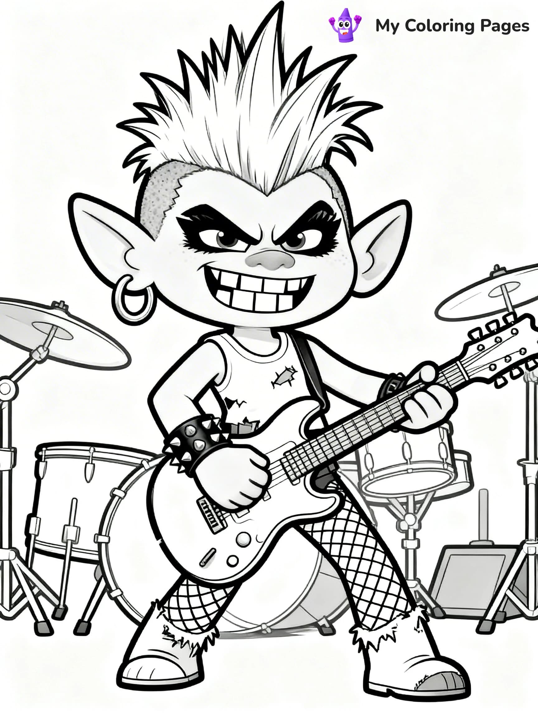 Trolls Band Together Coloring Pages - 15