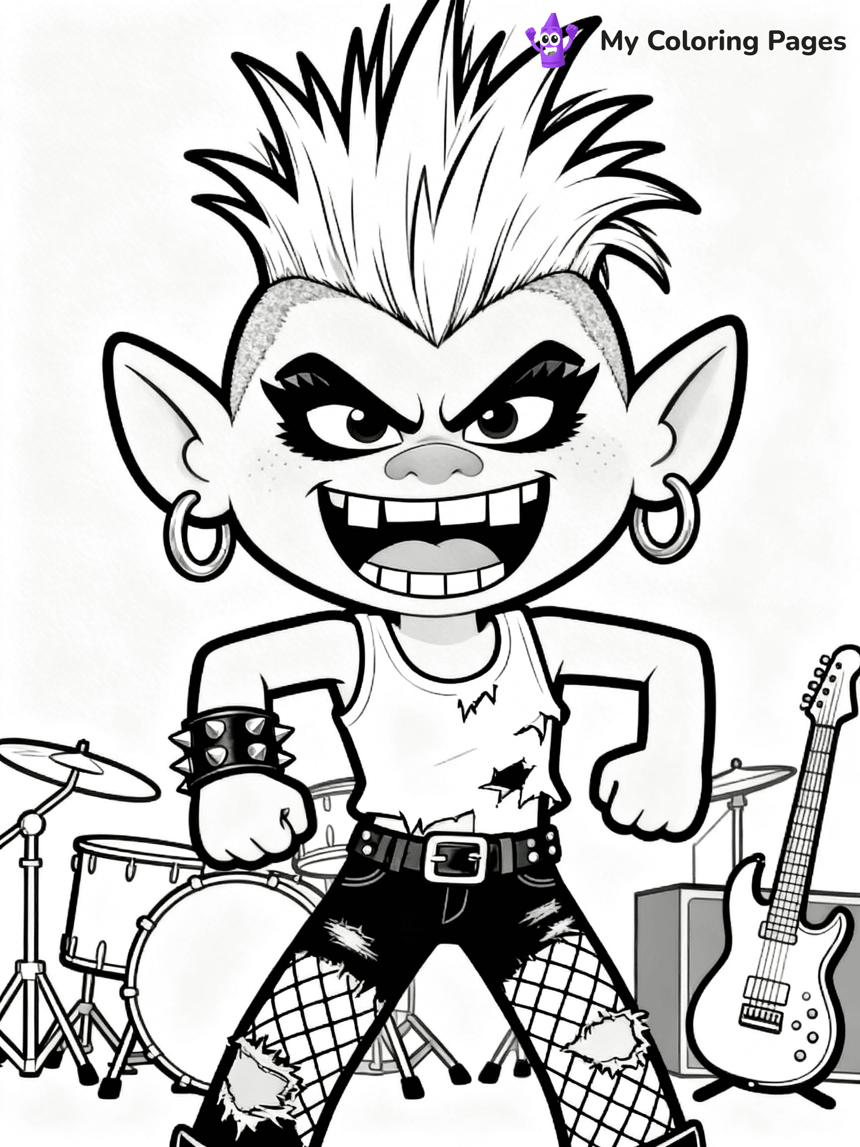 Trolls Band Together Coloring Pages - 14