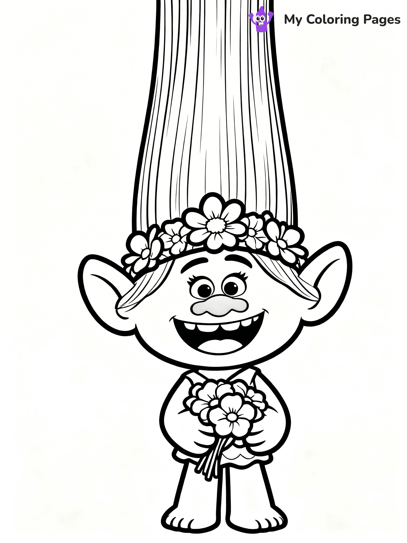 Trolls Band Together Coloring Pages - 10