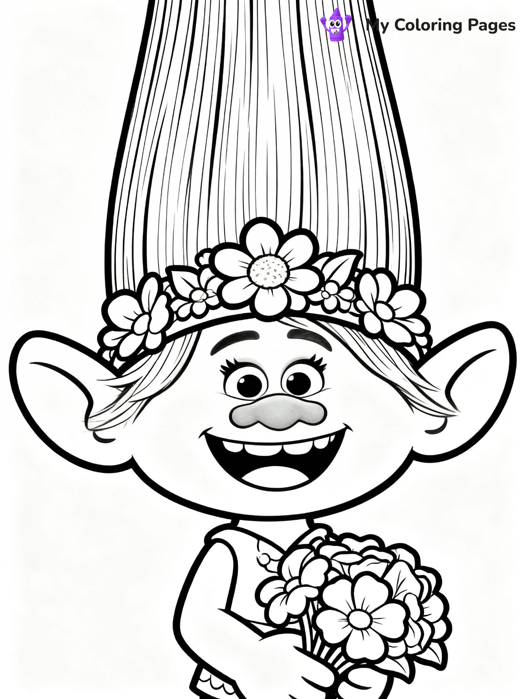 Trolls Band Together Coloring Pages - 8