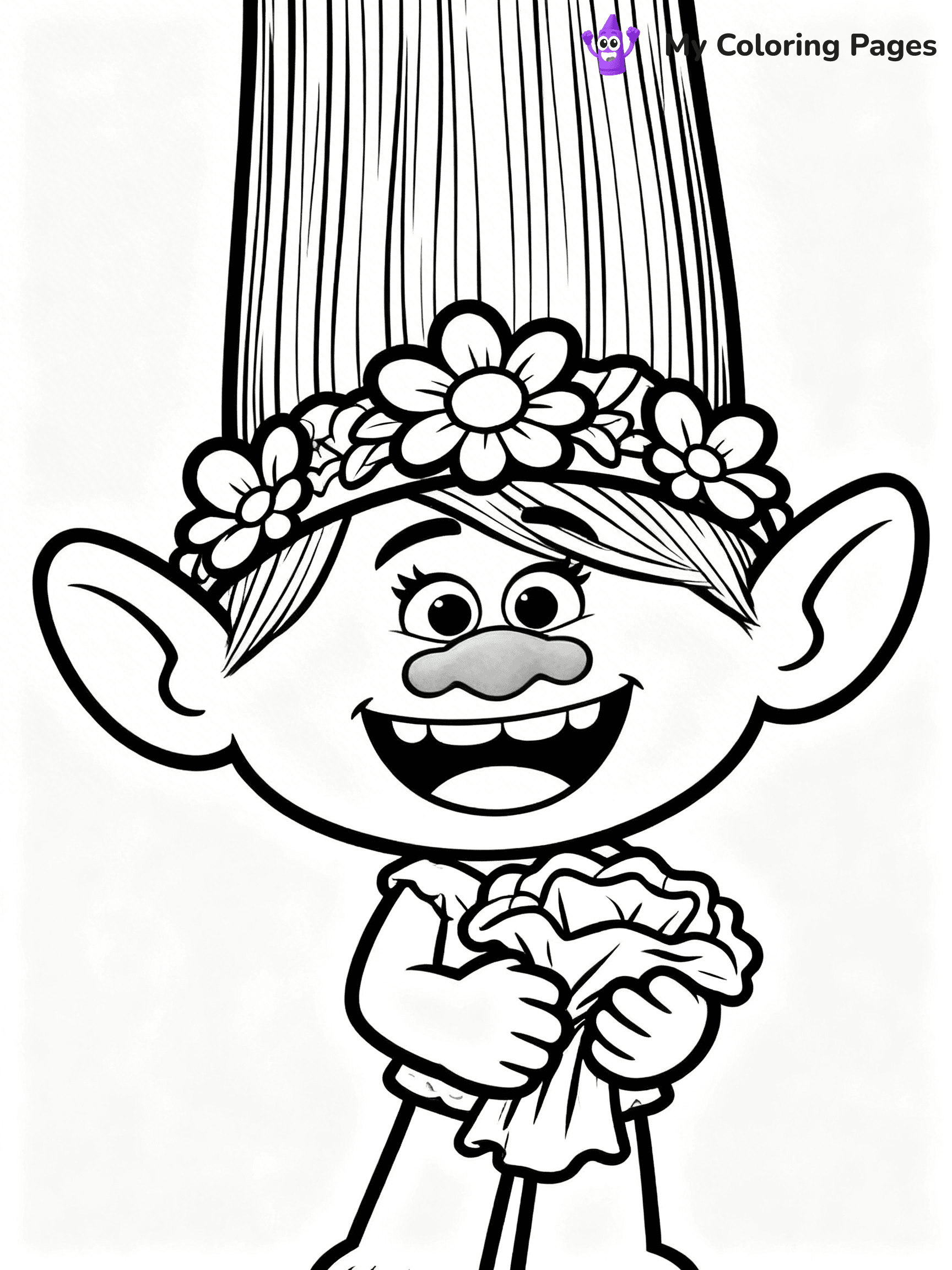 Trolls Band Together Coloring Pages - 7