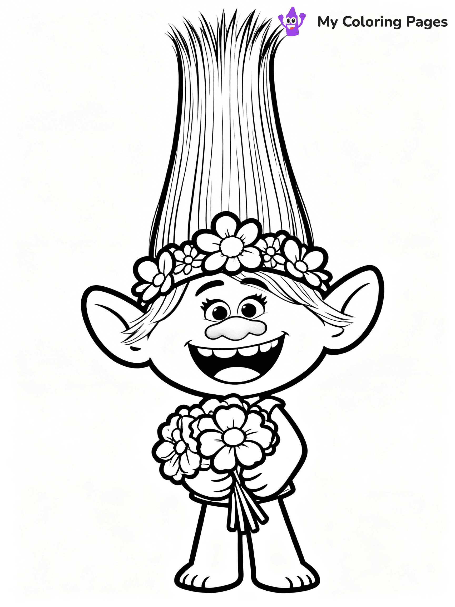 Trolls Band Together Coloring Pages - 6