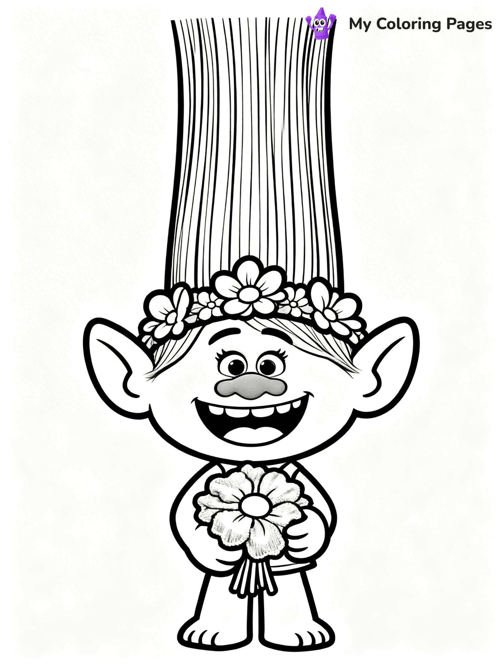 Trolls Band Together Coloring Pages - 5