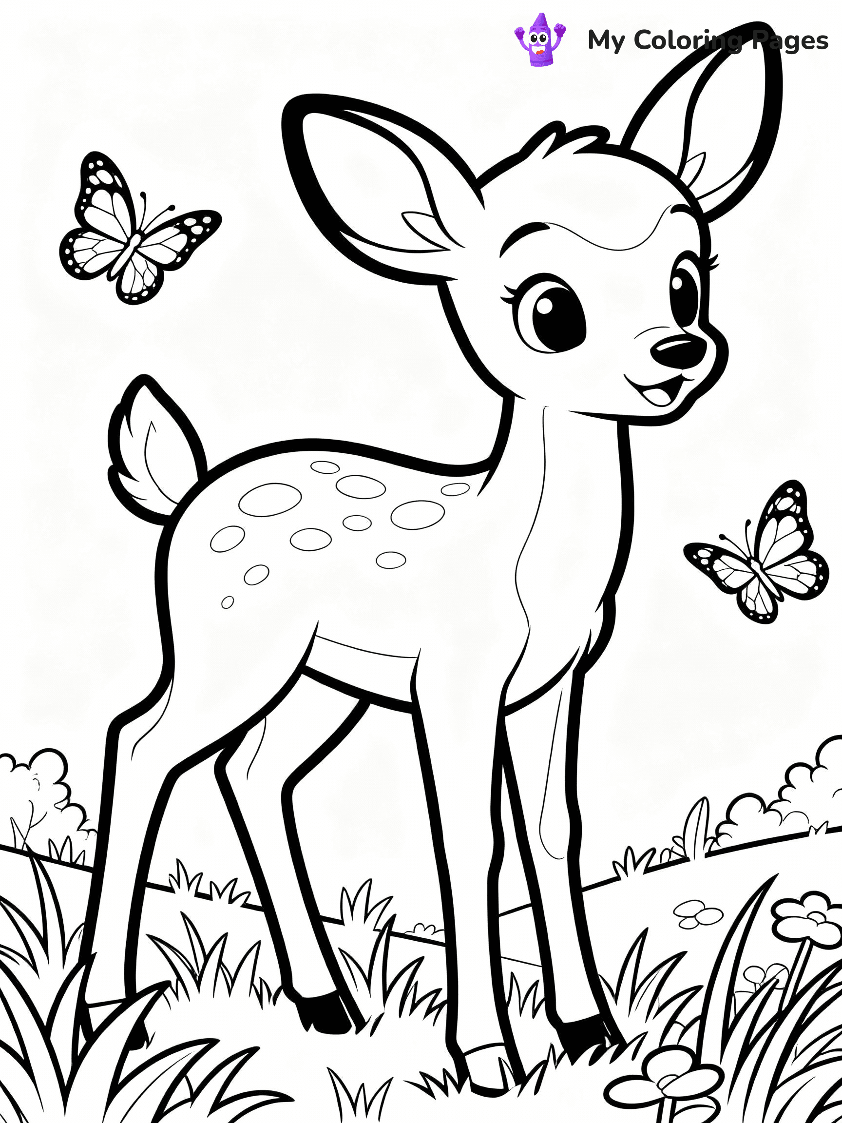 Deer Coloring Pages - 33