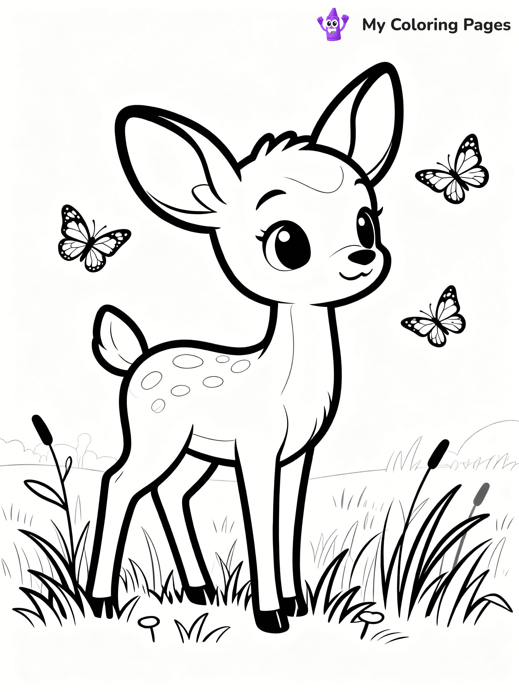 Deer Coloring Pages - 32