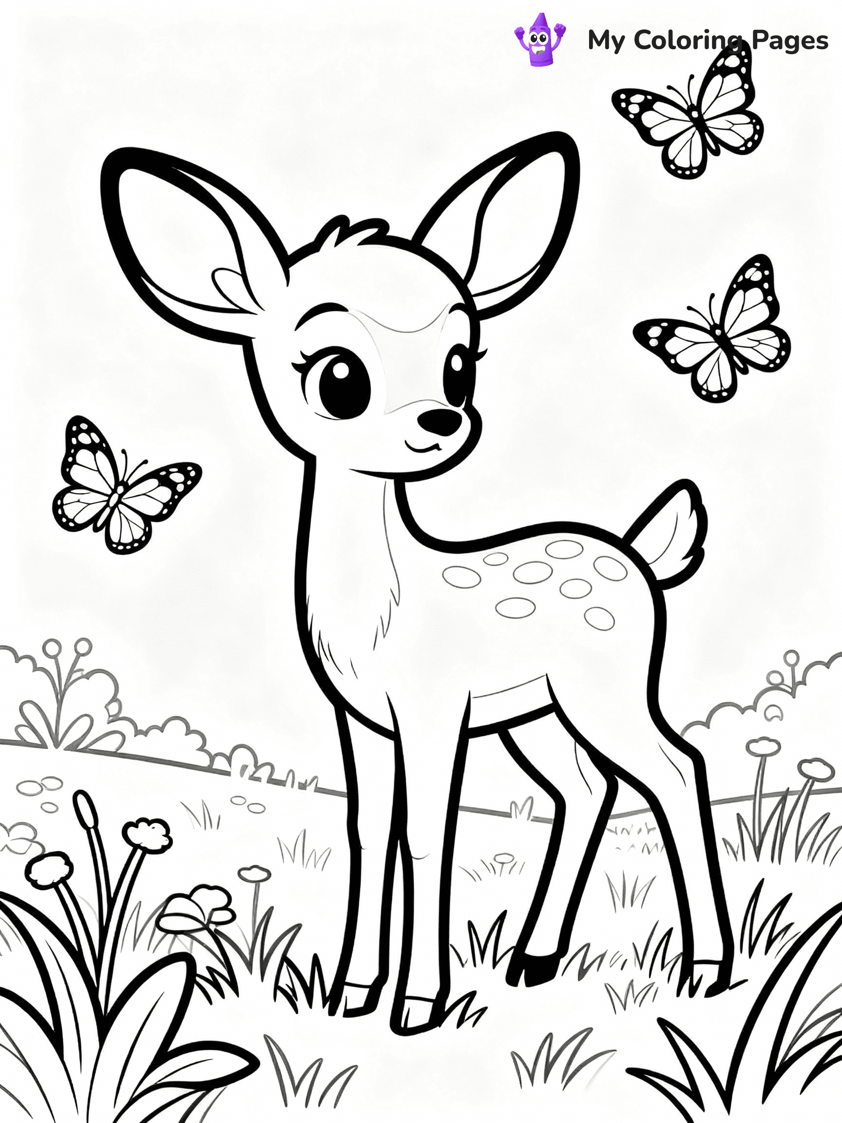 Deer Coloring Pages - 31