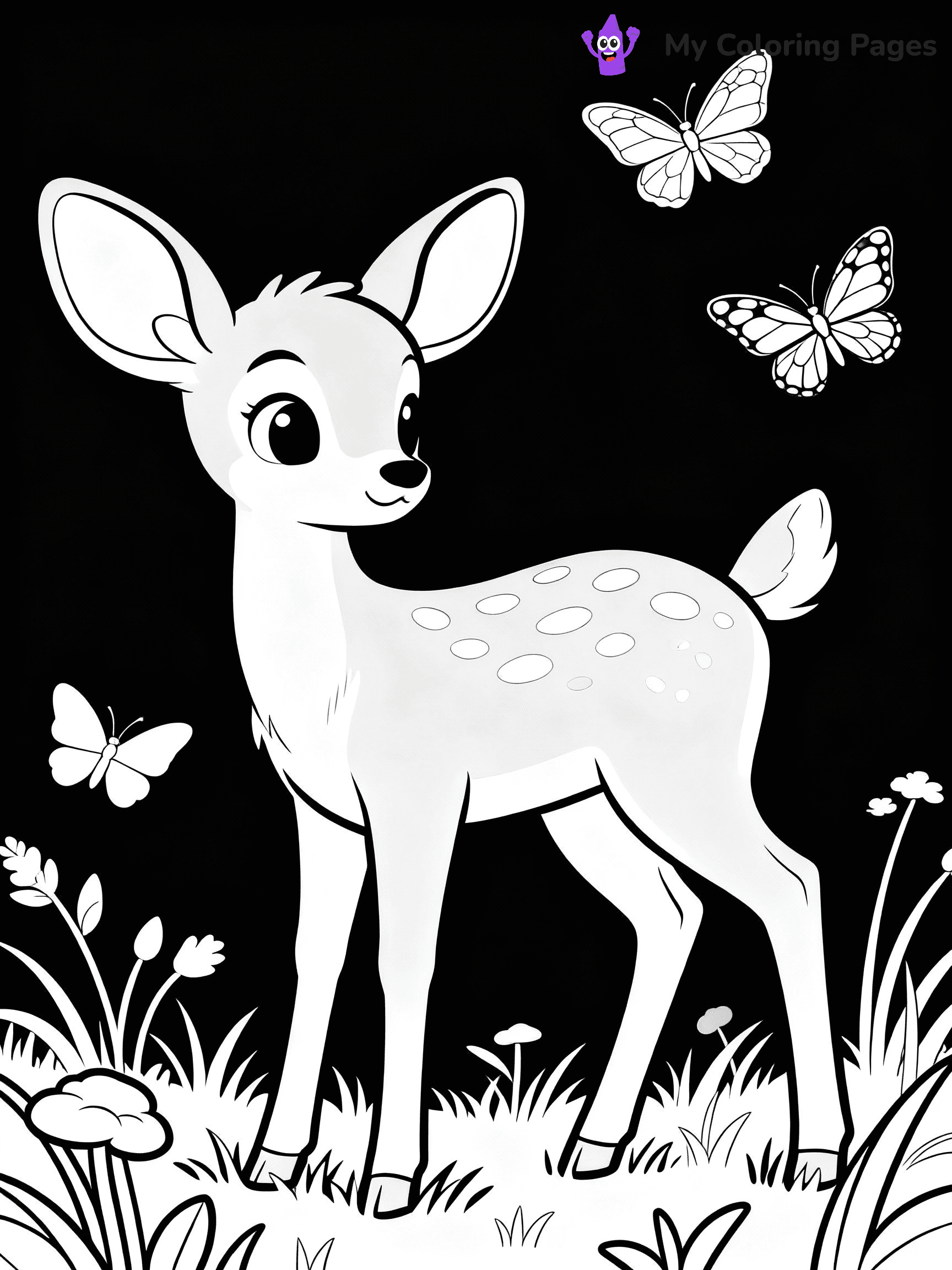 Deer Coloring Pages - 30