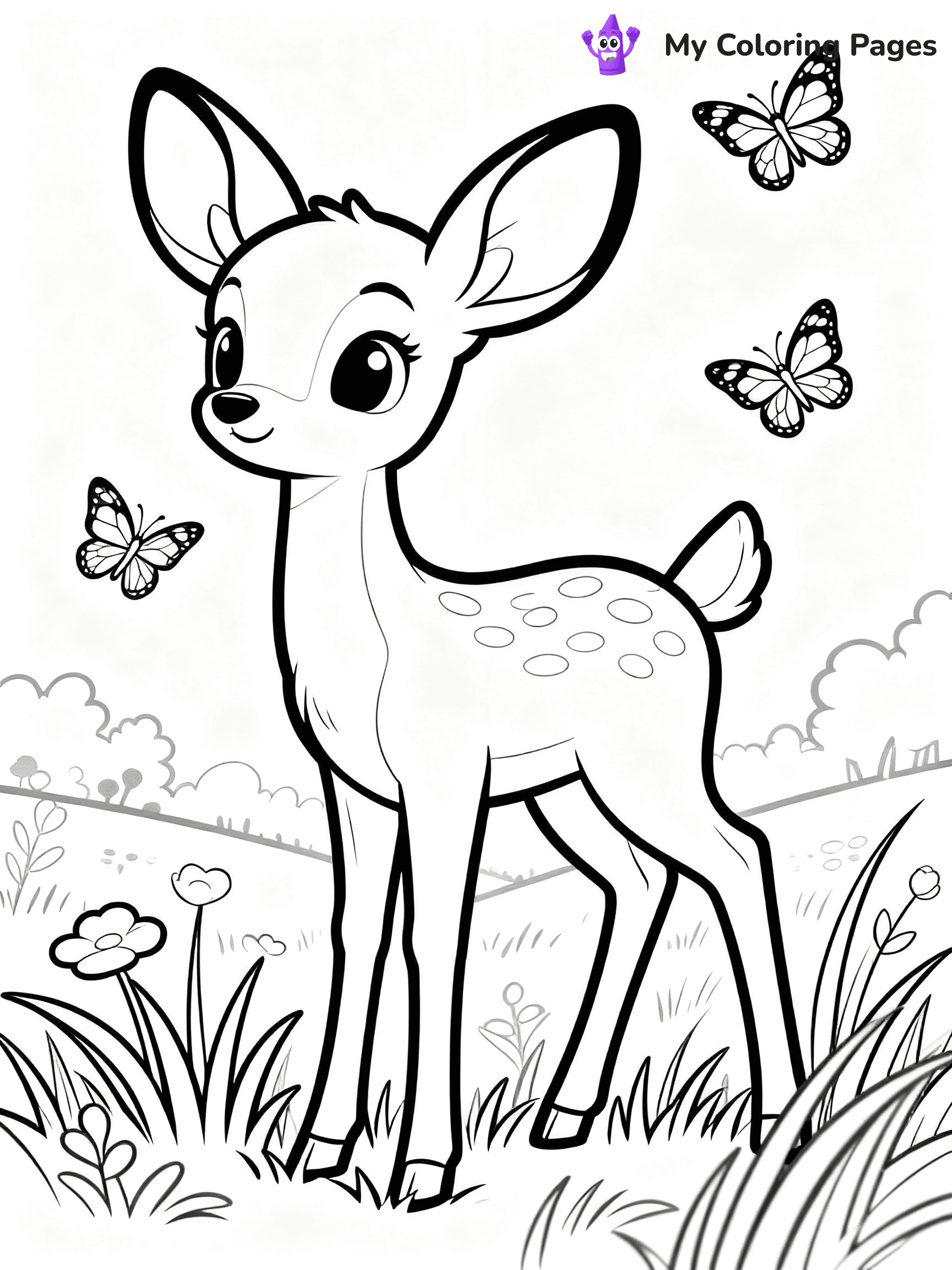Deer Coloring Pages - 29