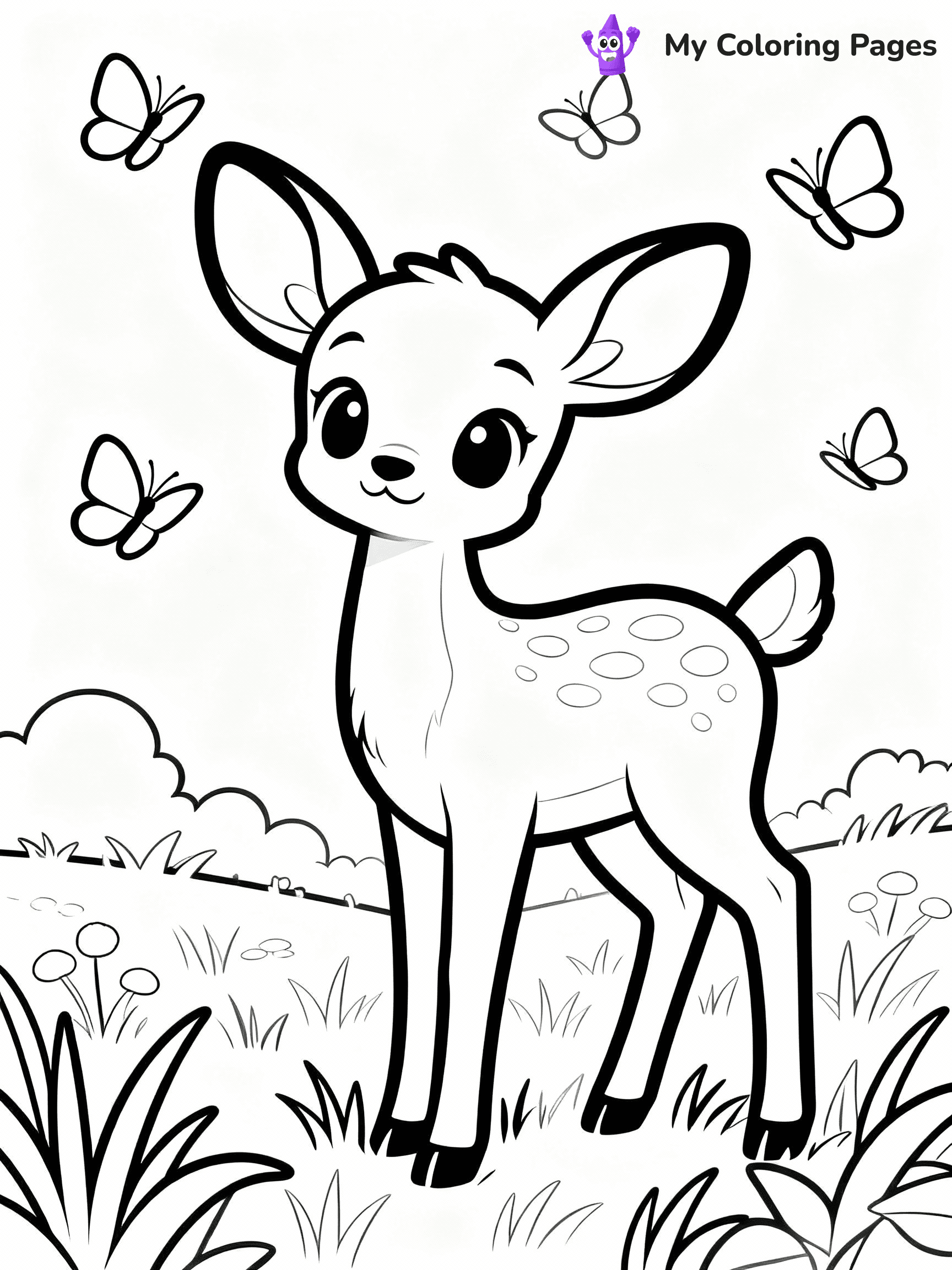 Deer Coloring Pages - 27