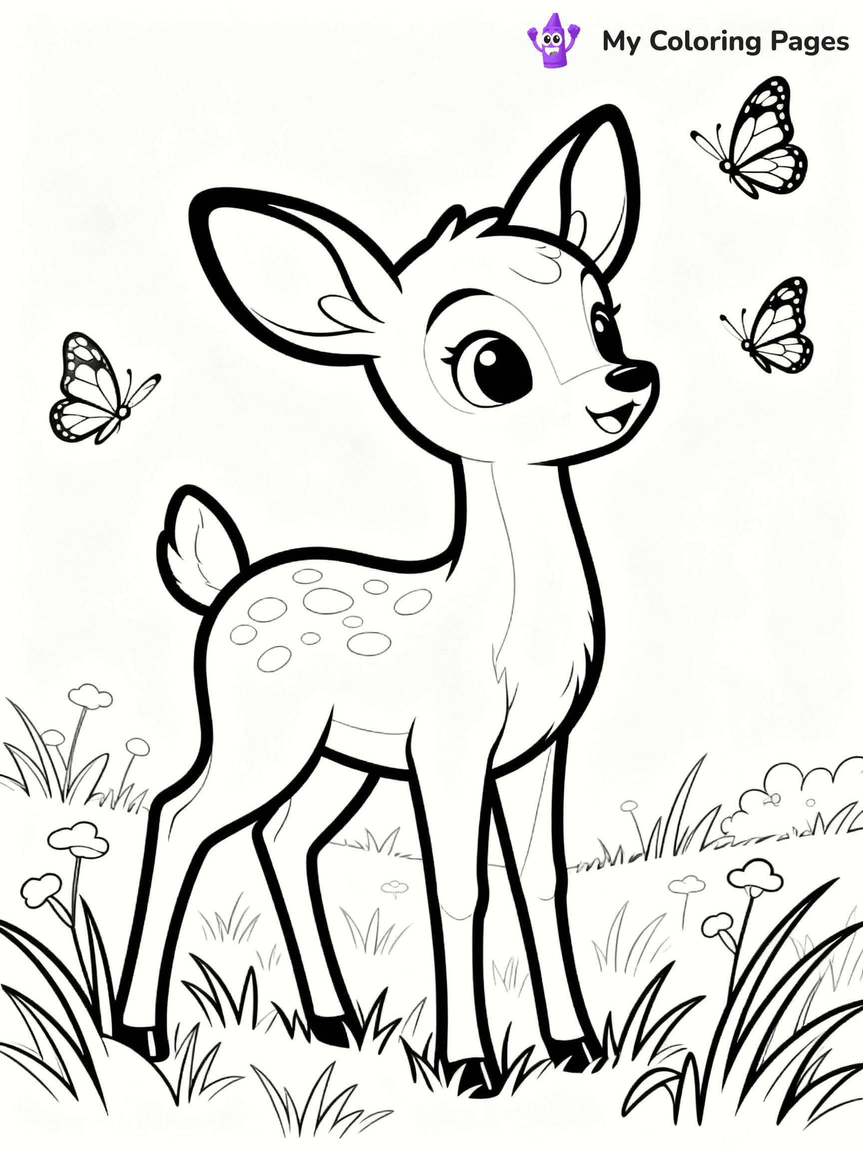 Deer Coloring Pages - 26