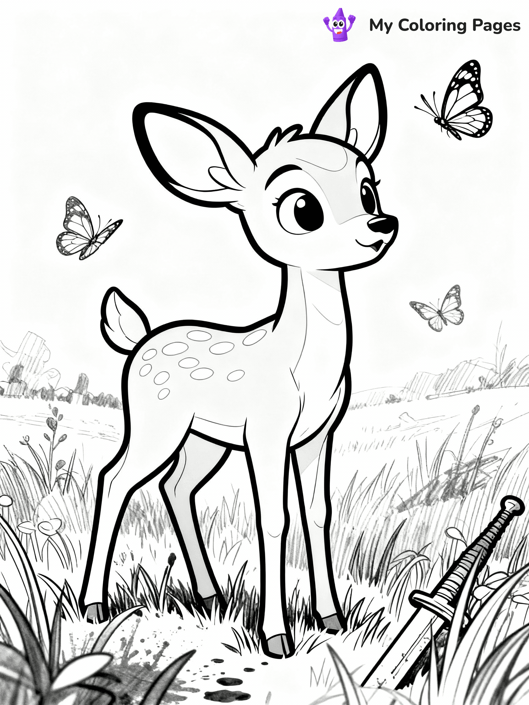 Deer Coloring Pages - 24