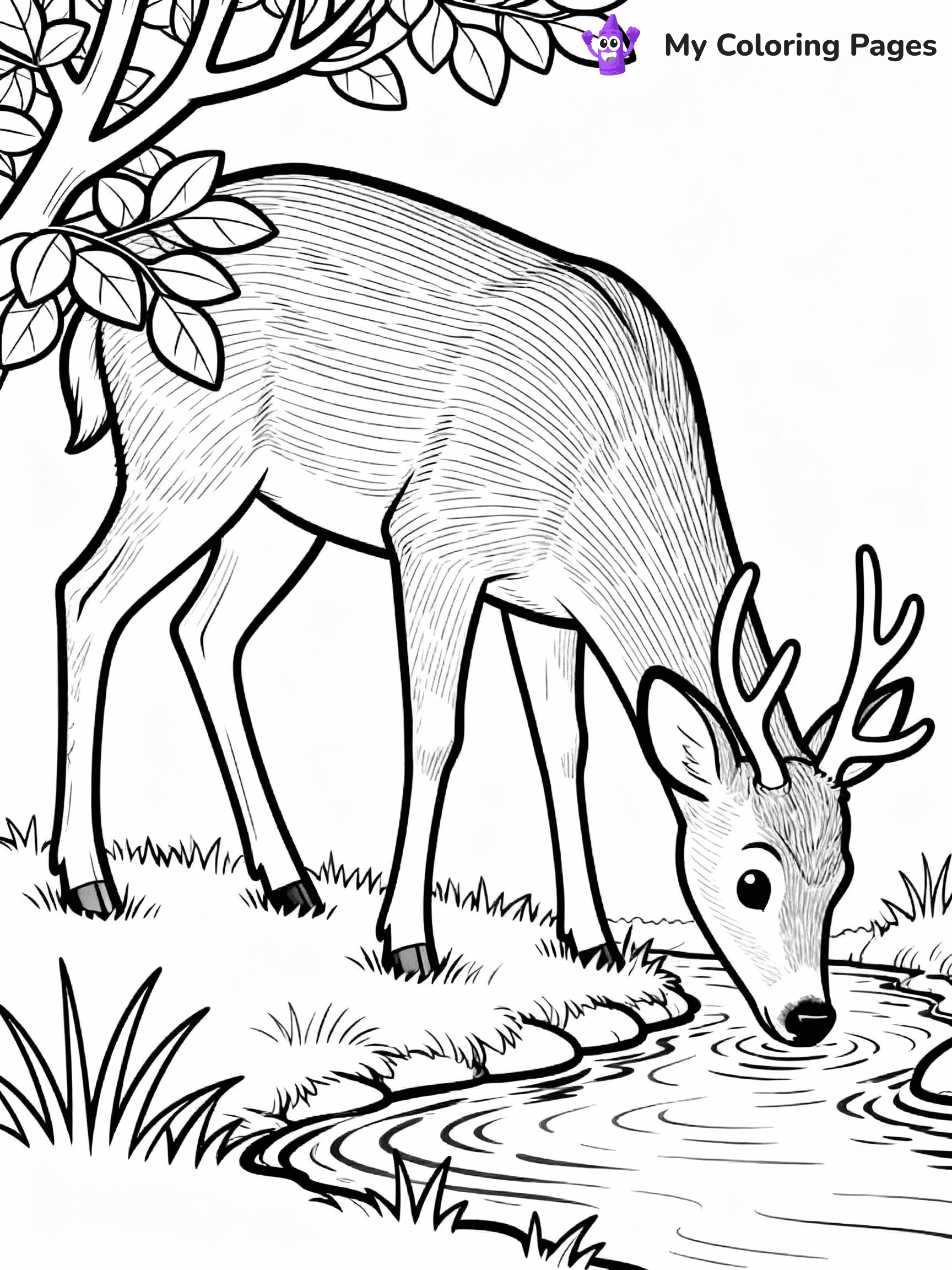 Deer Coloring Pages - 13