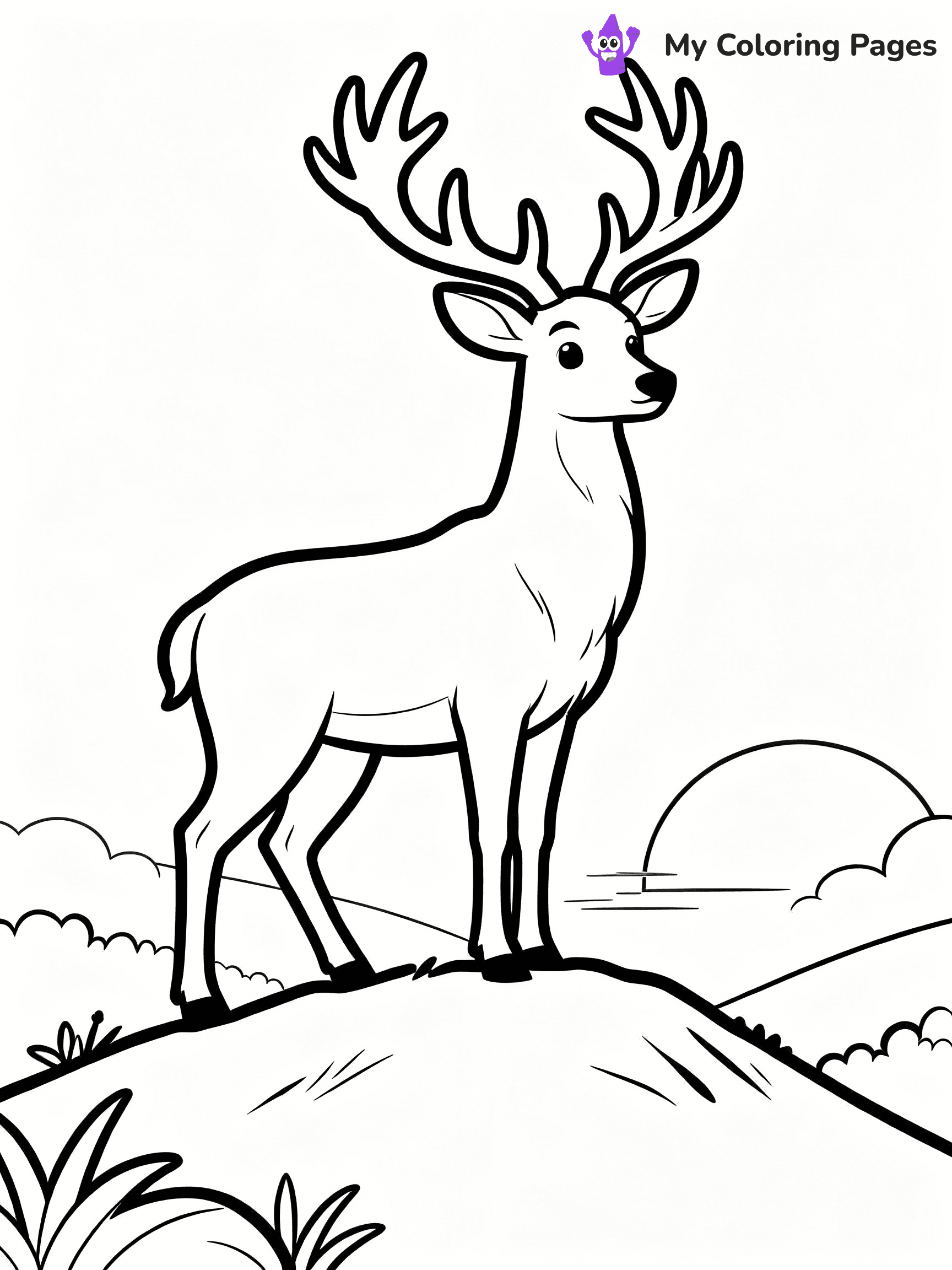 Deer Coloring Pages - 3