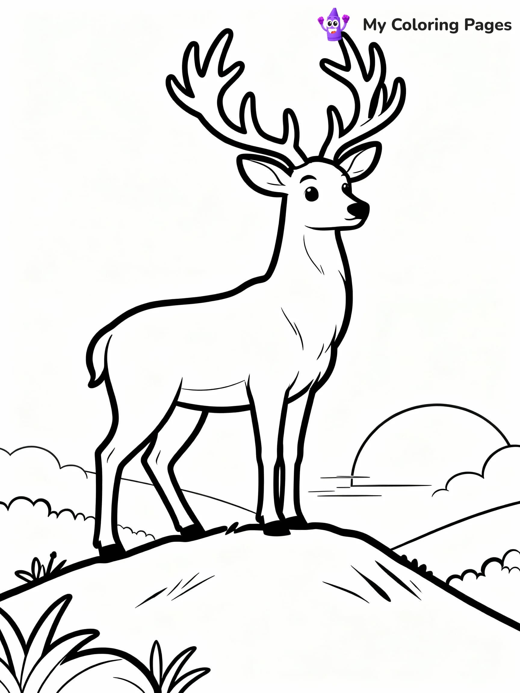 Deer Coloring Pages - 3