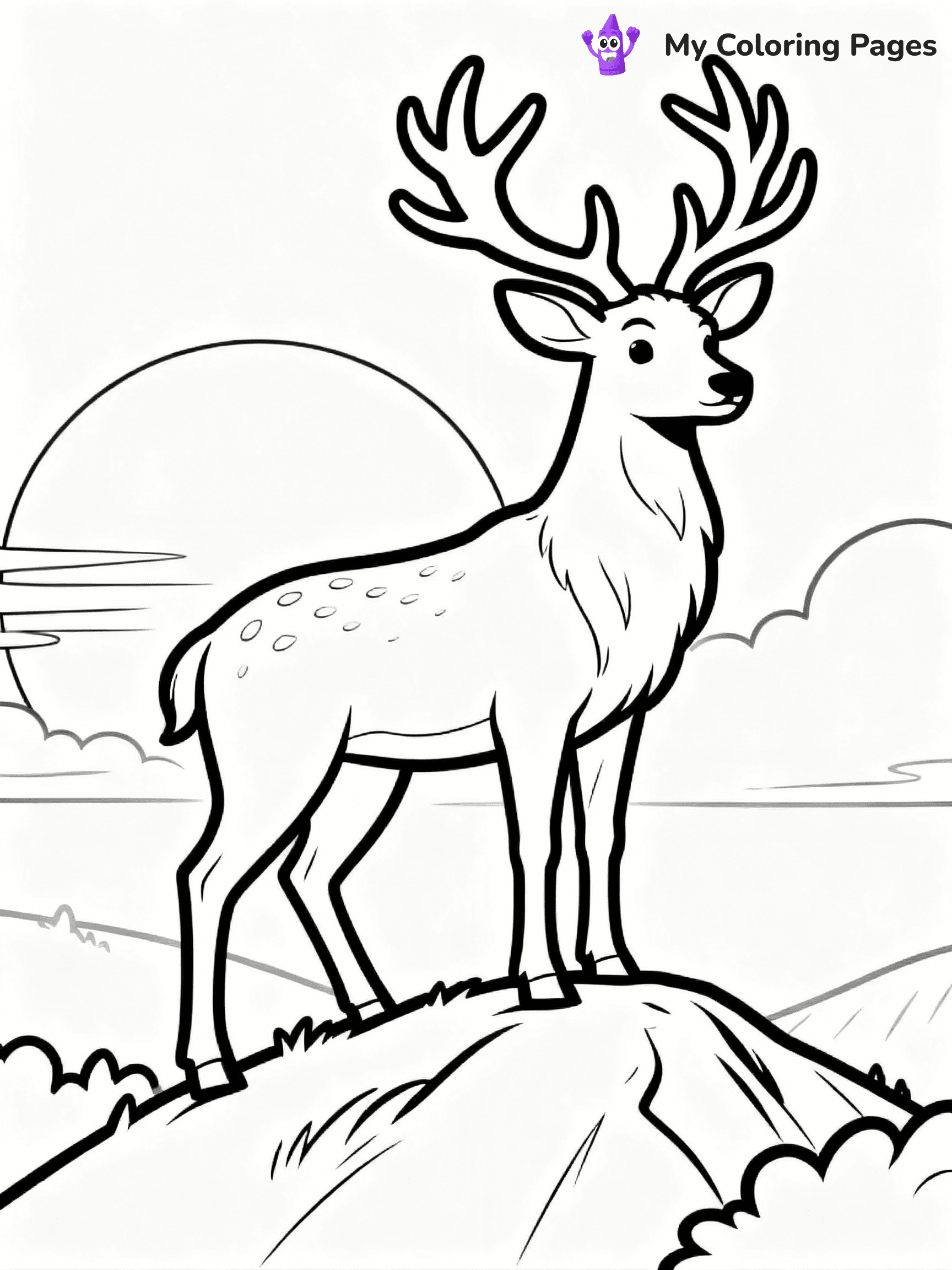 Deer Coloring Pages - 2