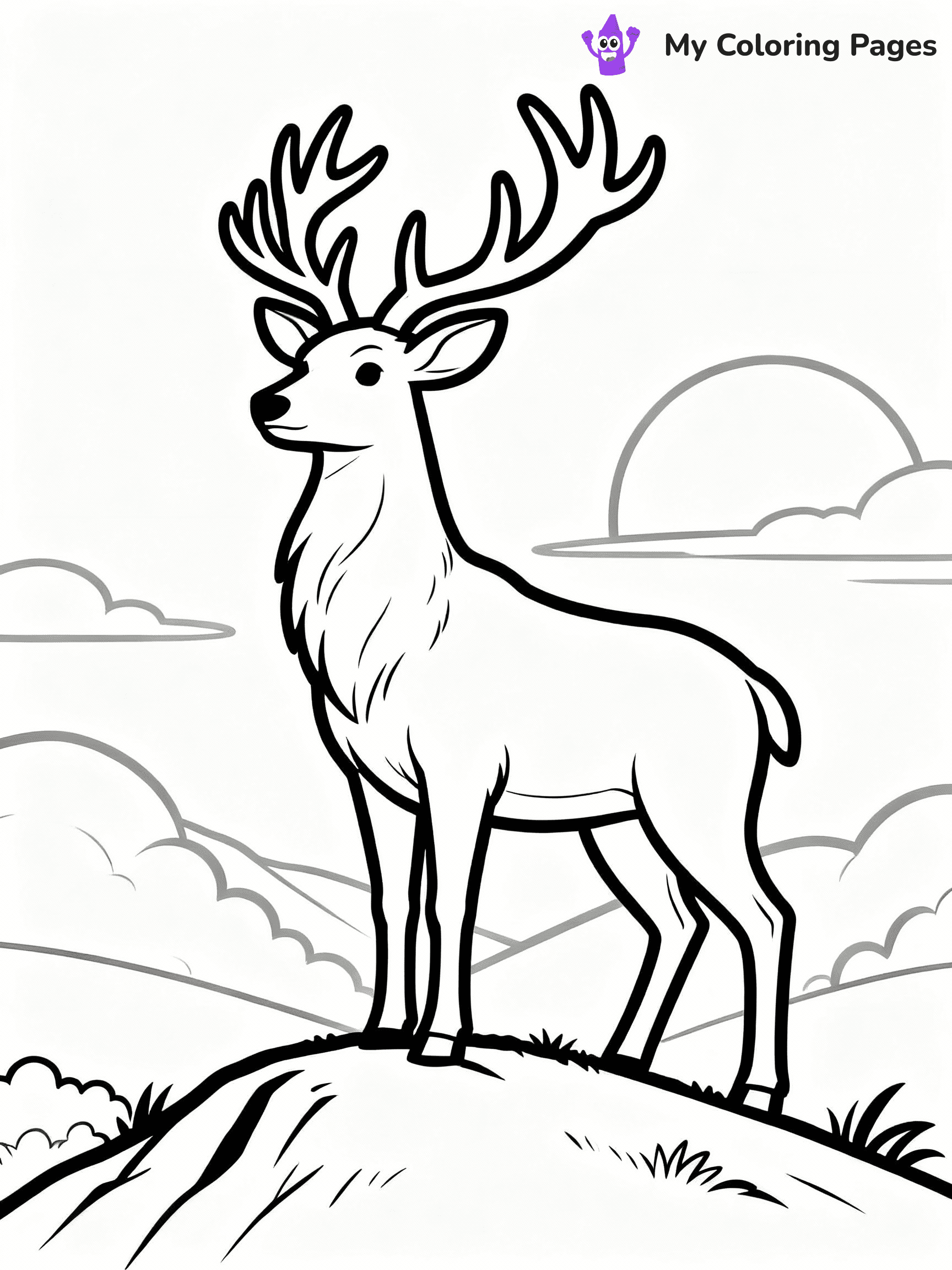 Deer Coloring Pages - 1