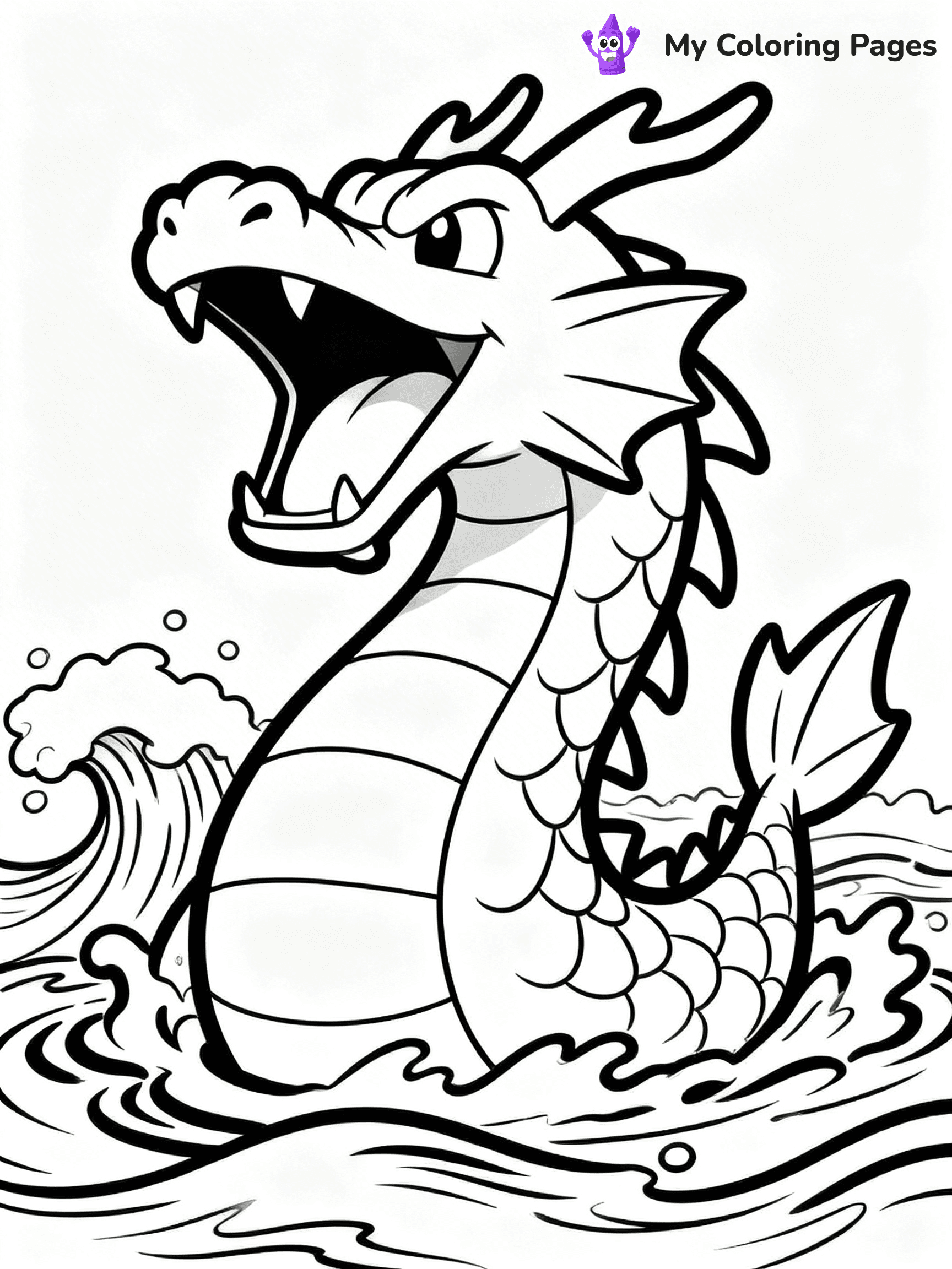 Gyarados Coloring Pages - 23