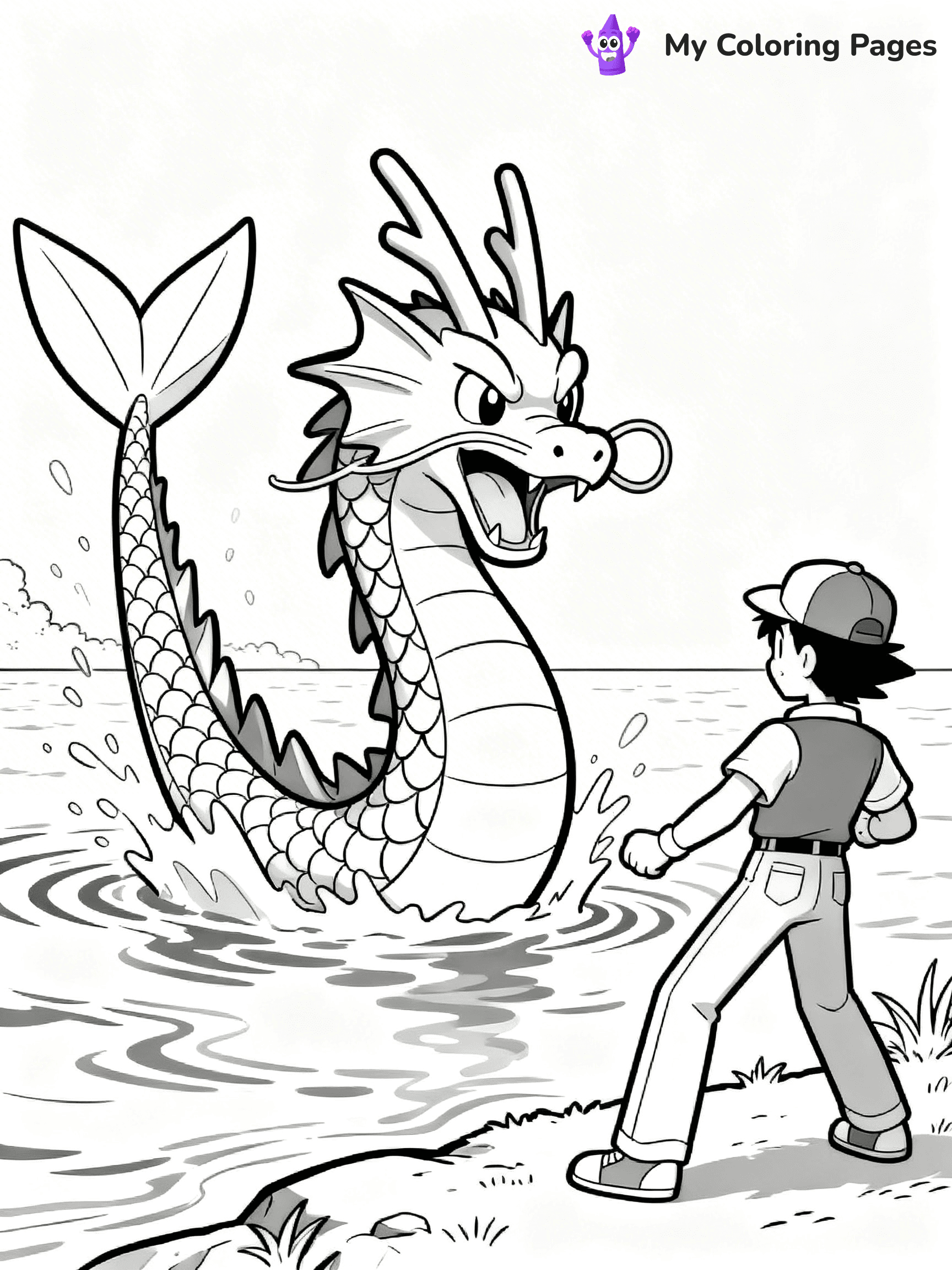 Gyarados Coloring Pages - 13