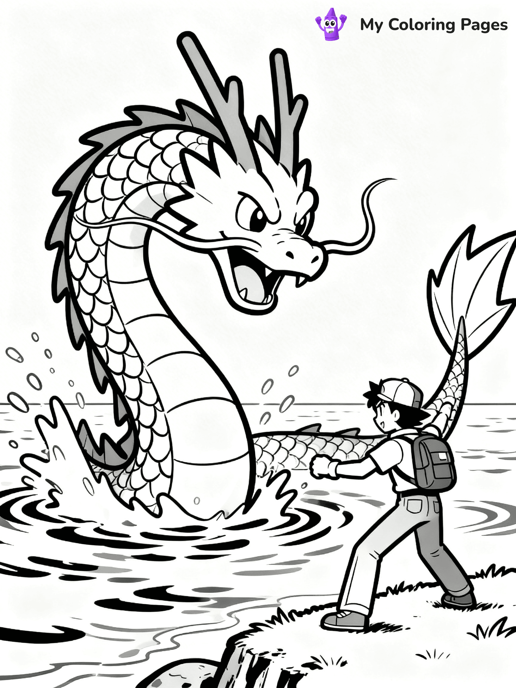 Gyarados Coloring Pages - 11