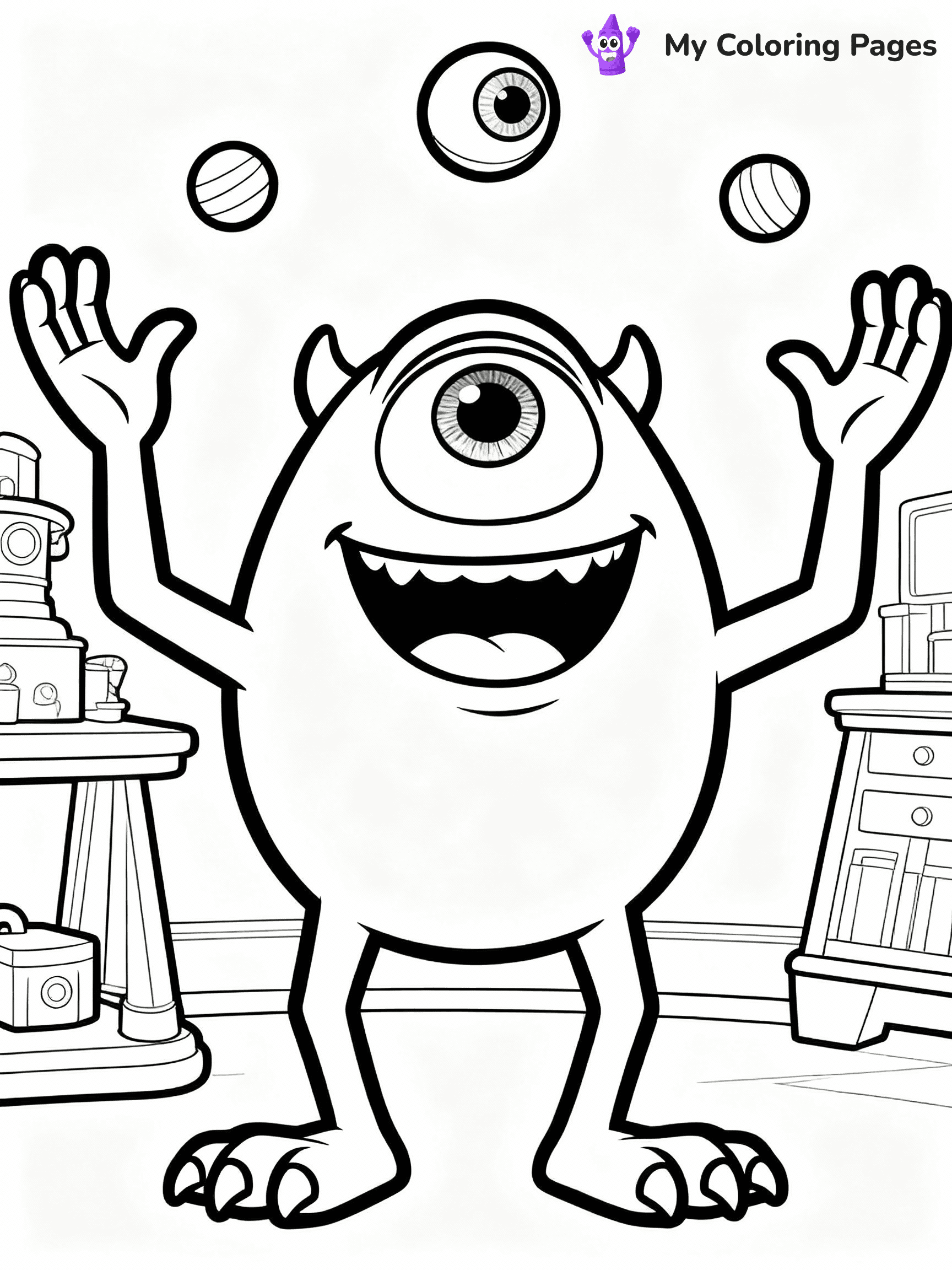 Monsters Inc Coloring Pages - 35
