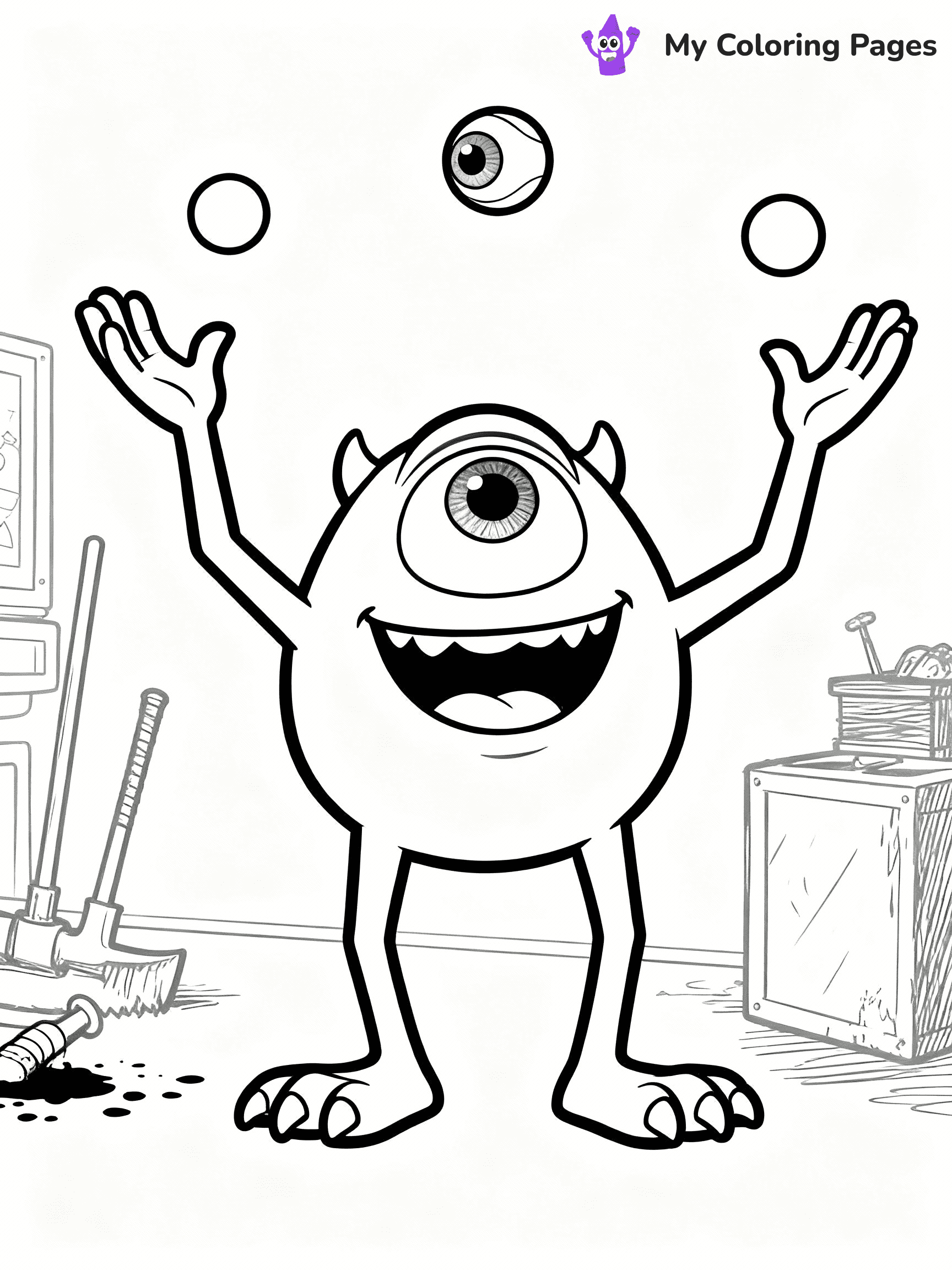 Monsters Inc Coloring Pages - 32