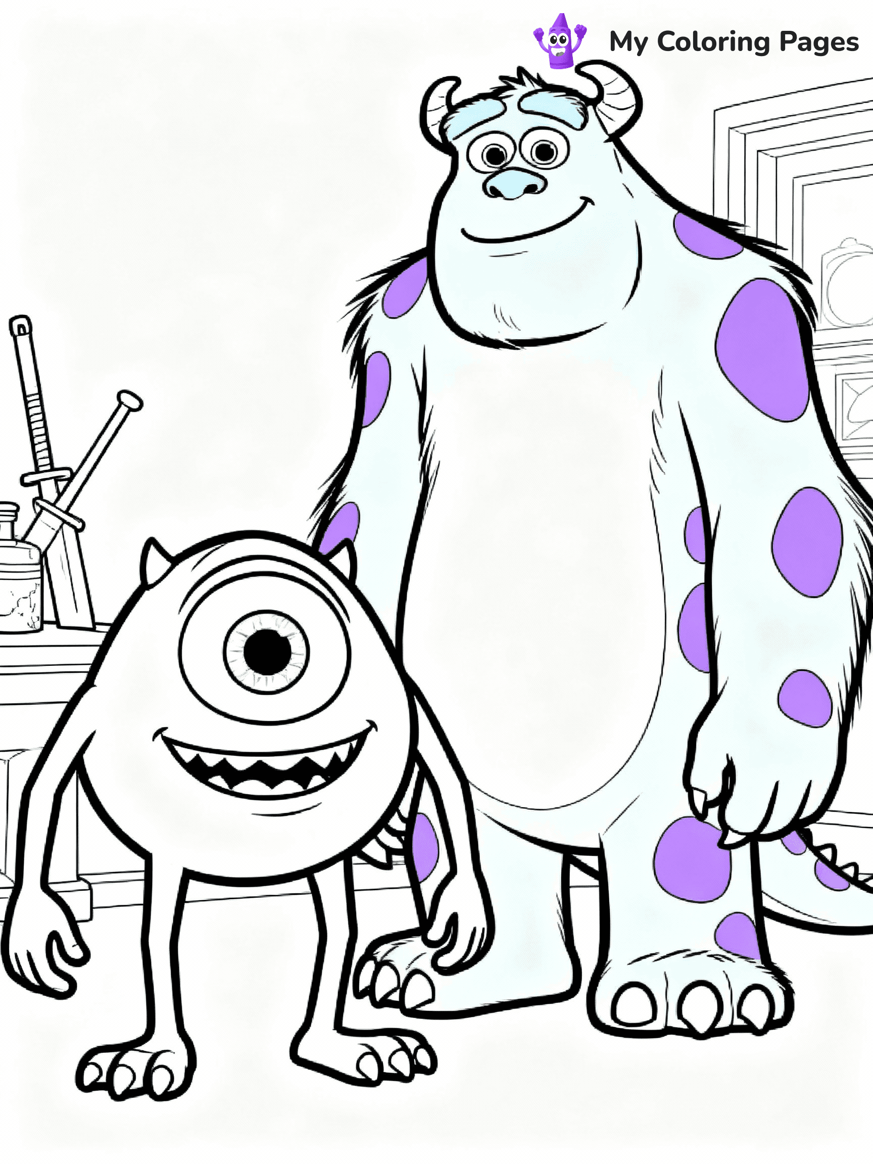 Monsters Inc Coloring Pages - 10