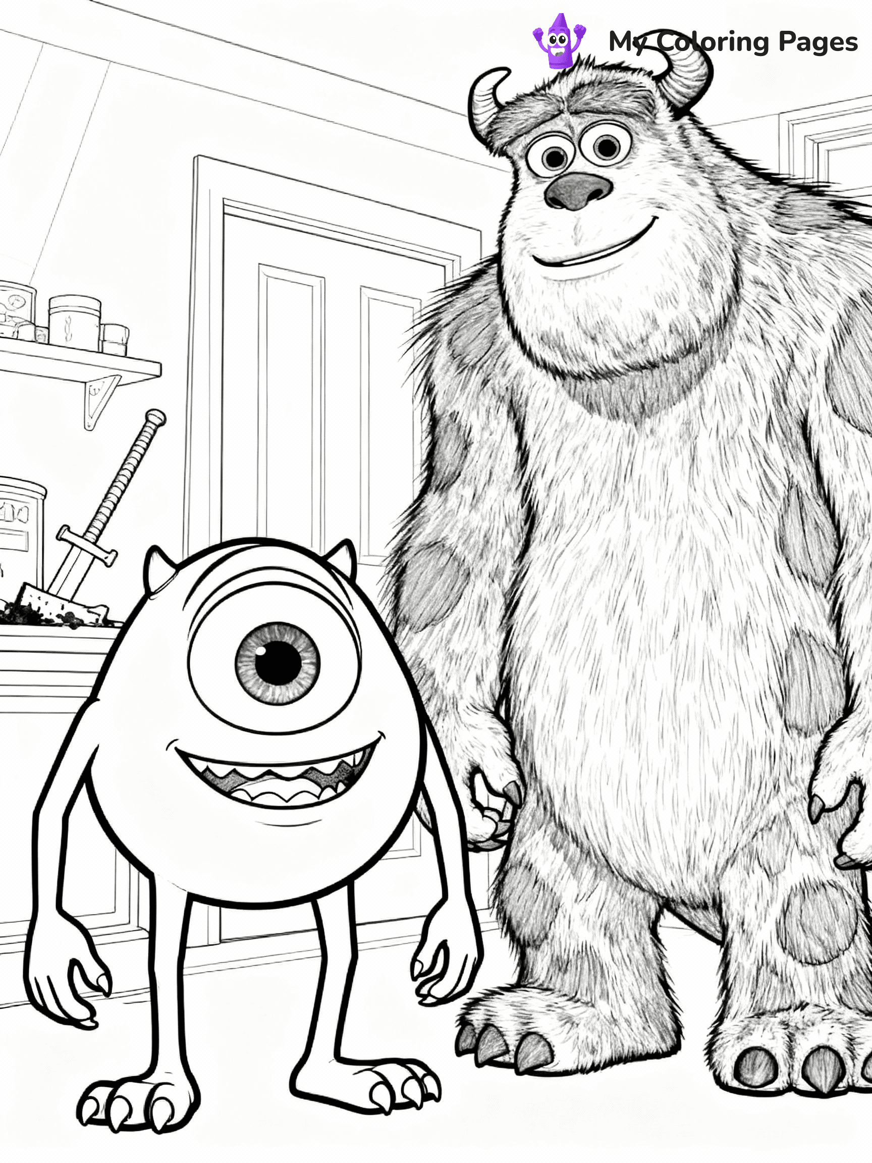 Monsters Inc Coloring Pages - 9
