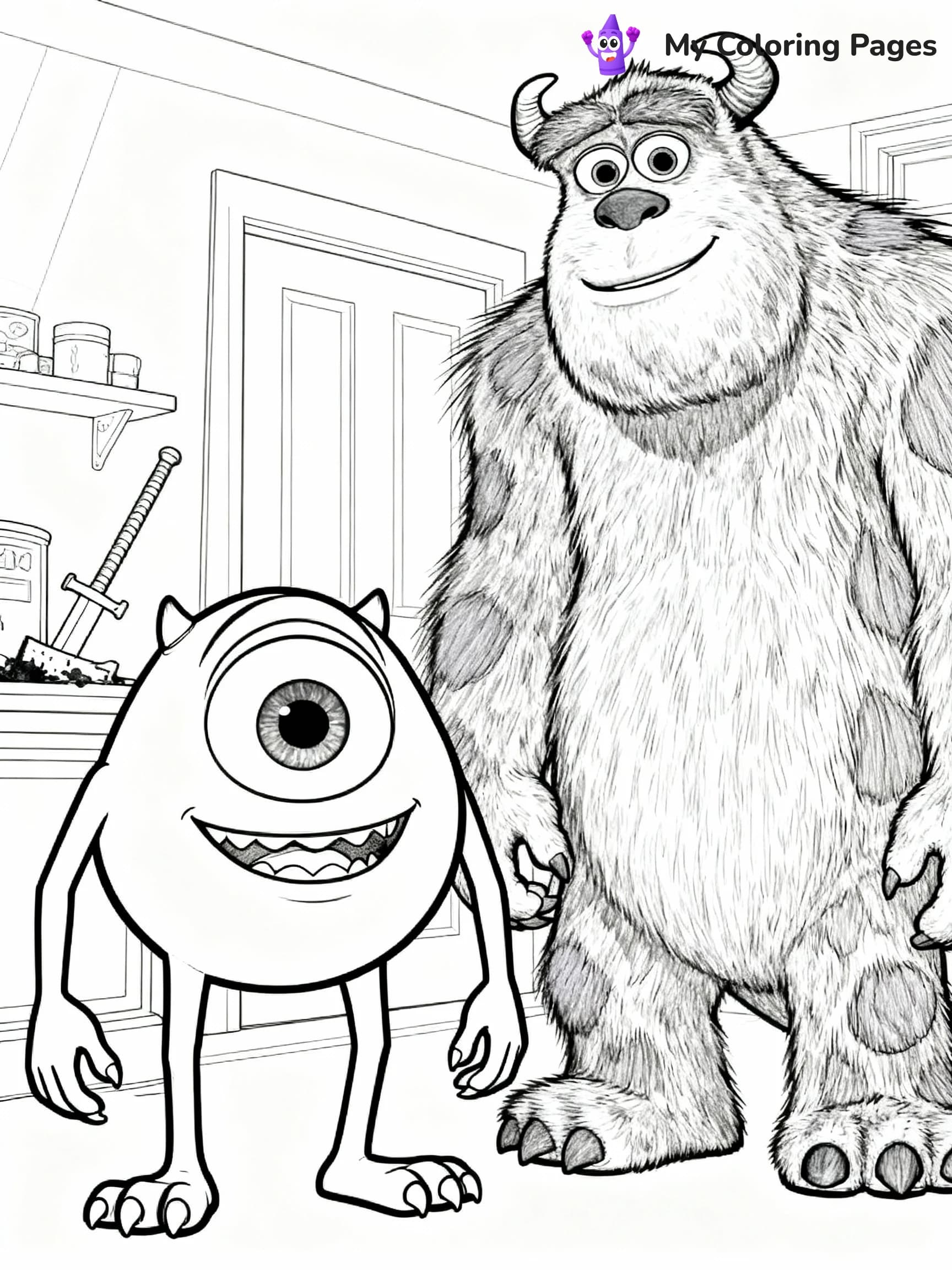 Monsters Inc Coloring Pages - 9