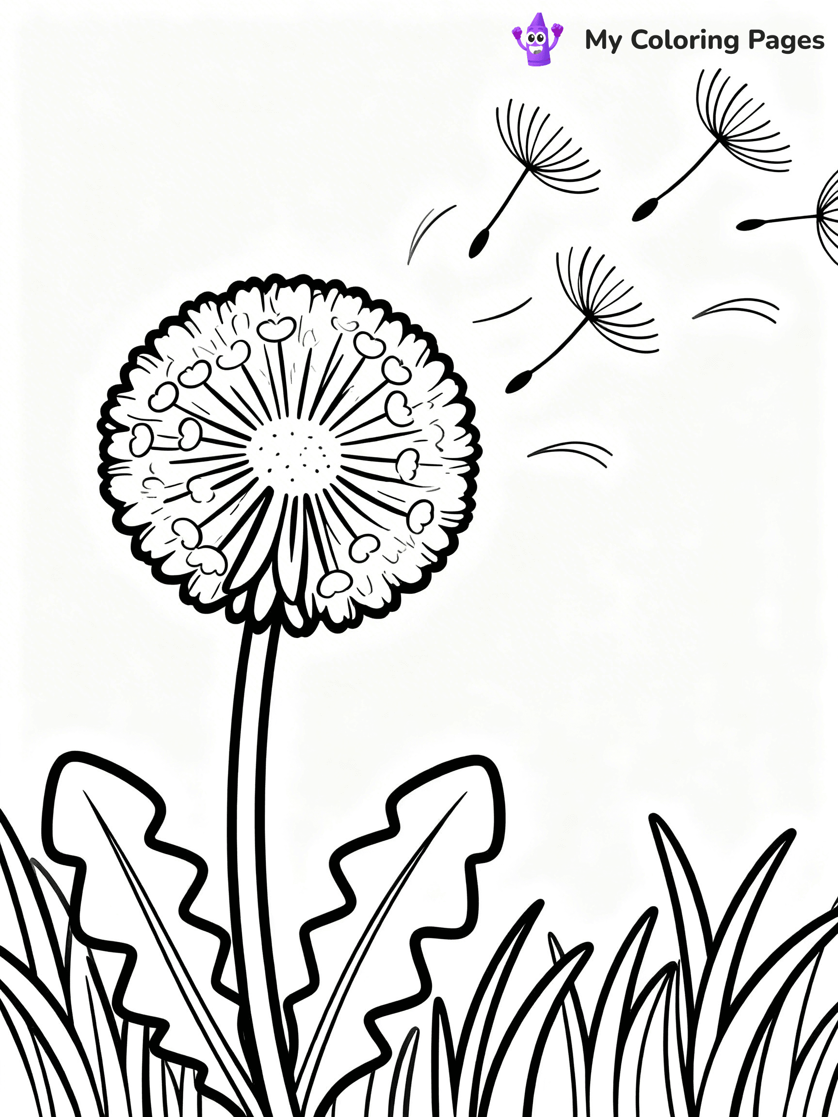 Coloring Pages Flowers and Butterflies - 53