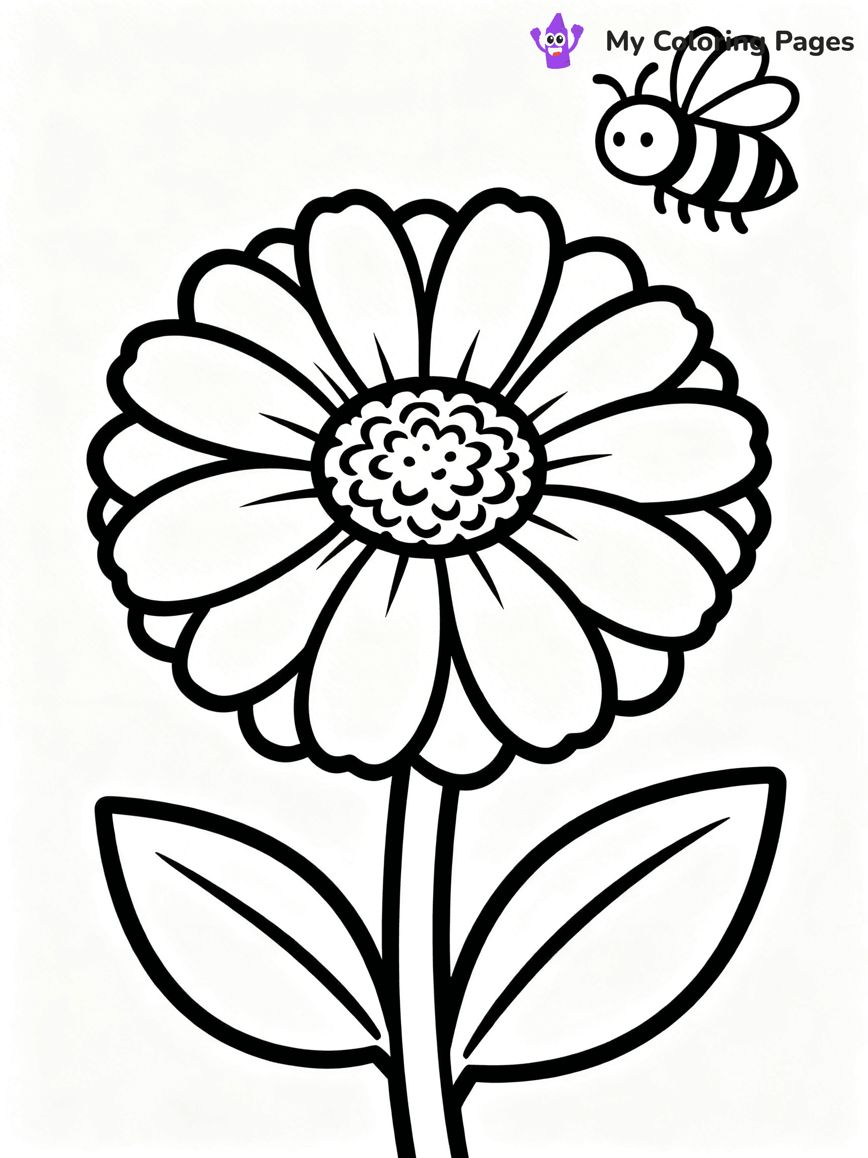 Coloring Pages Flowers and Butterflies - 45