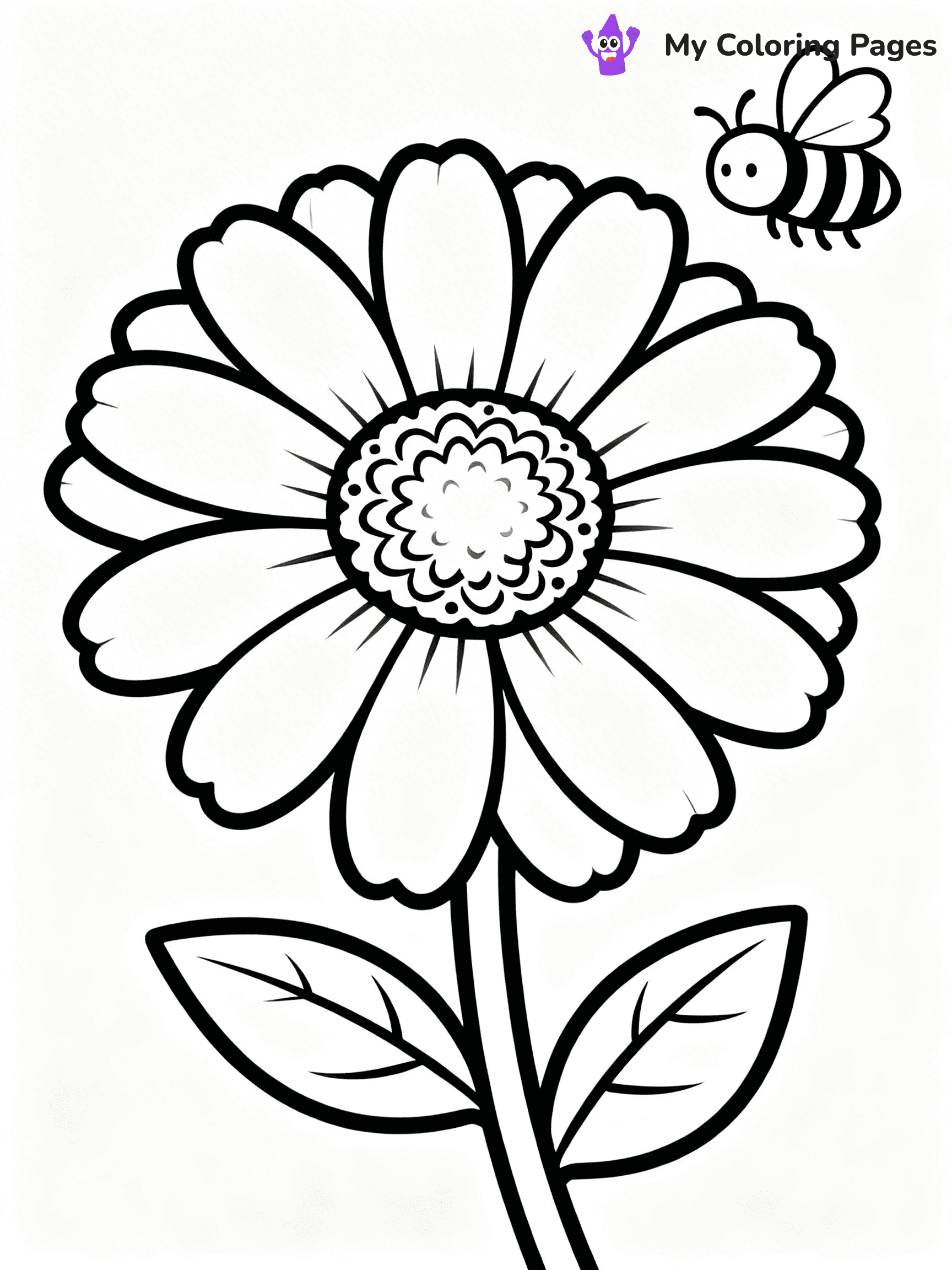 Coloring Pages Flowers and Butterflies - 44