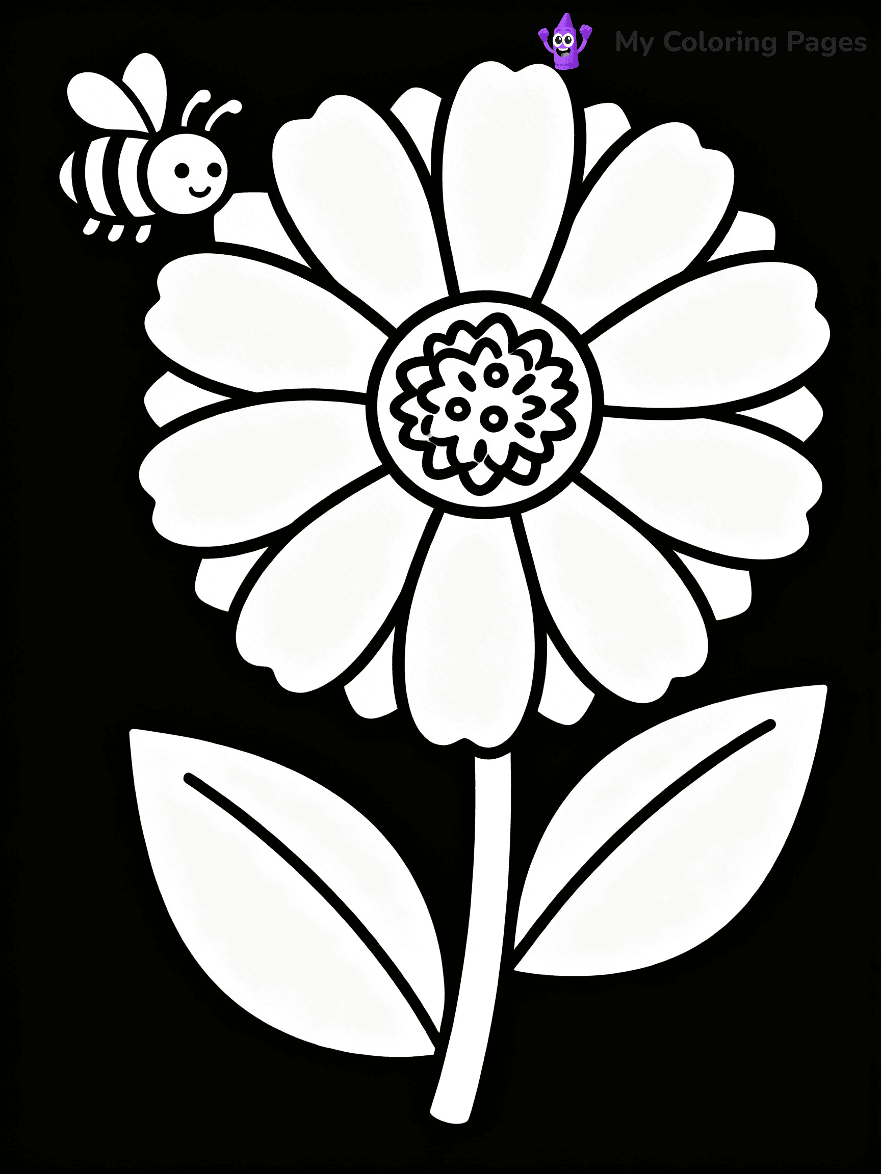 Coloring Pages Flowers and Butterflies - 42