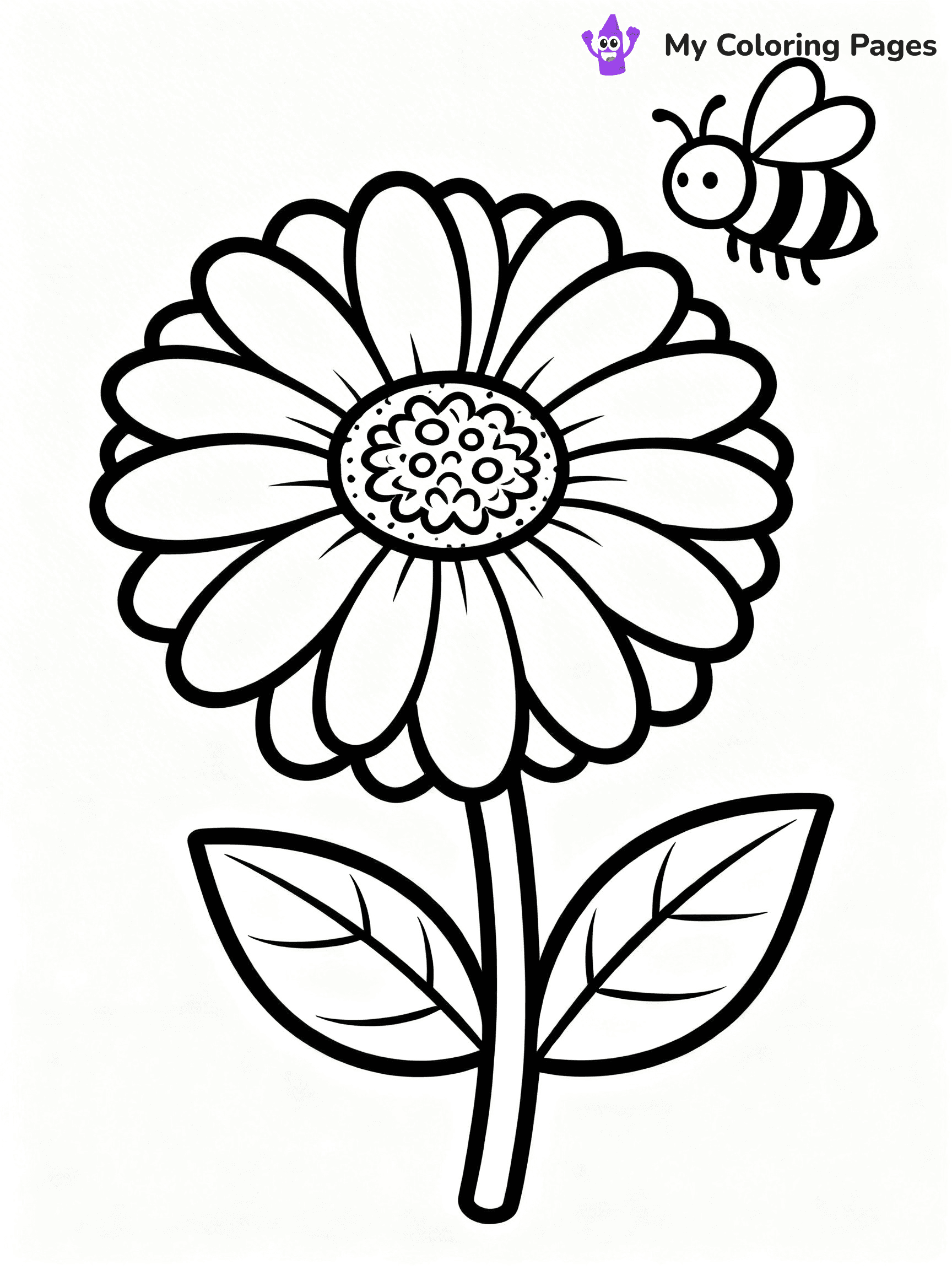 Coloring Pages Flowers and Butterflies - 40