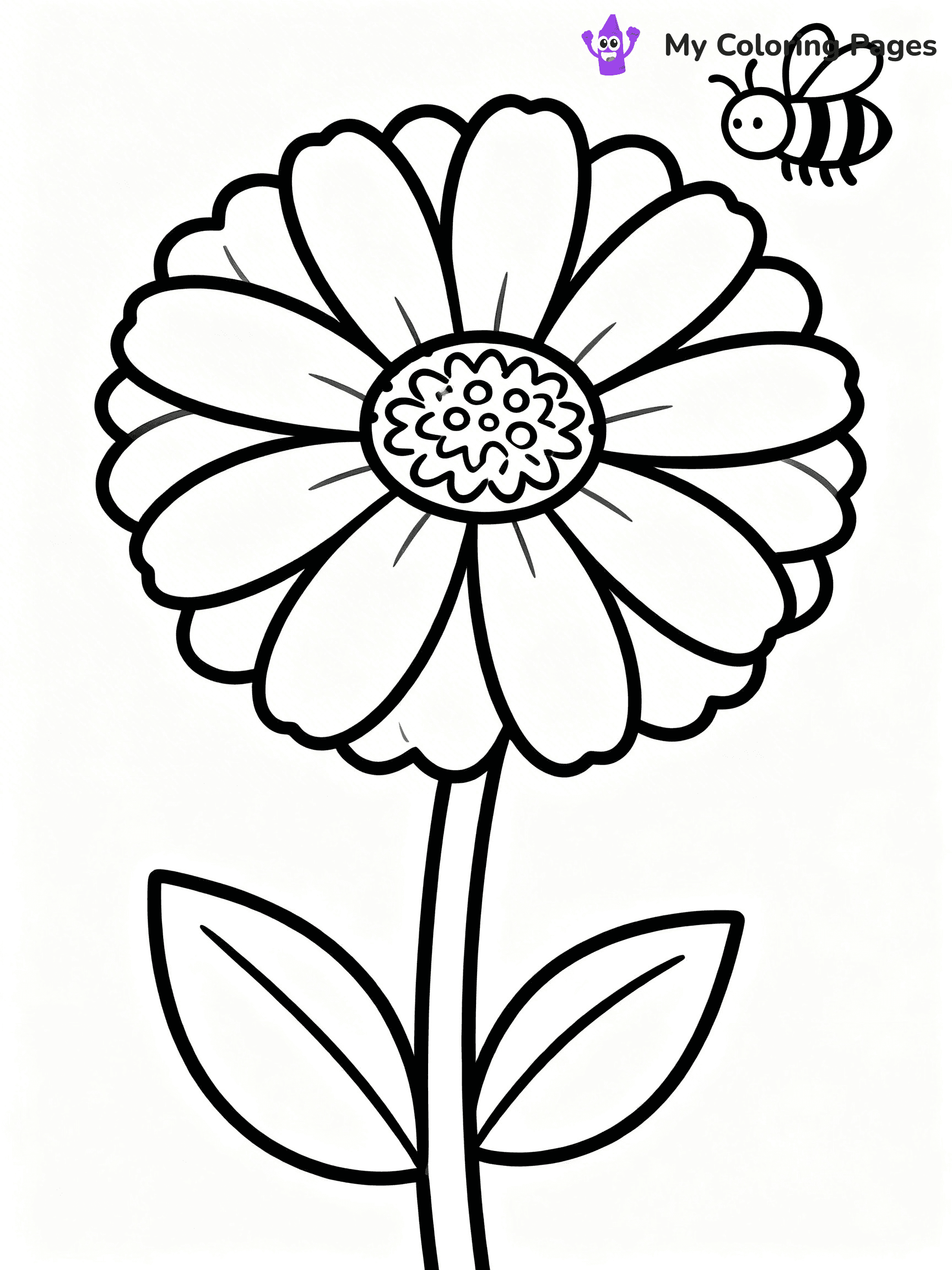 Coloring Pages Flowers and Butterflies - 39