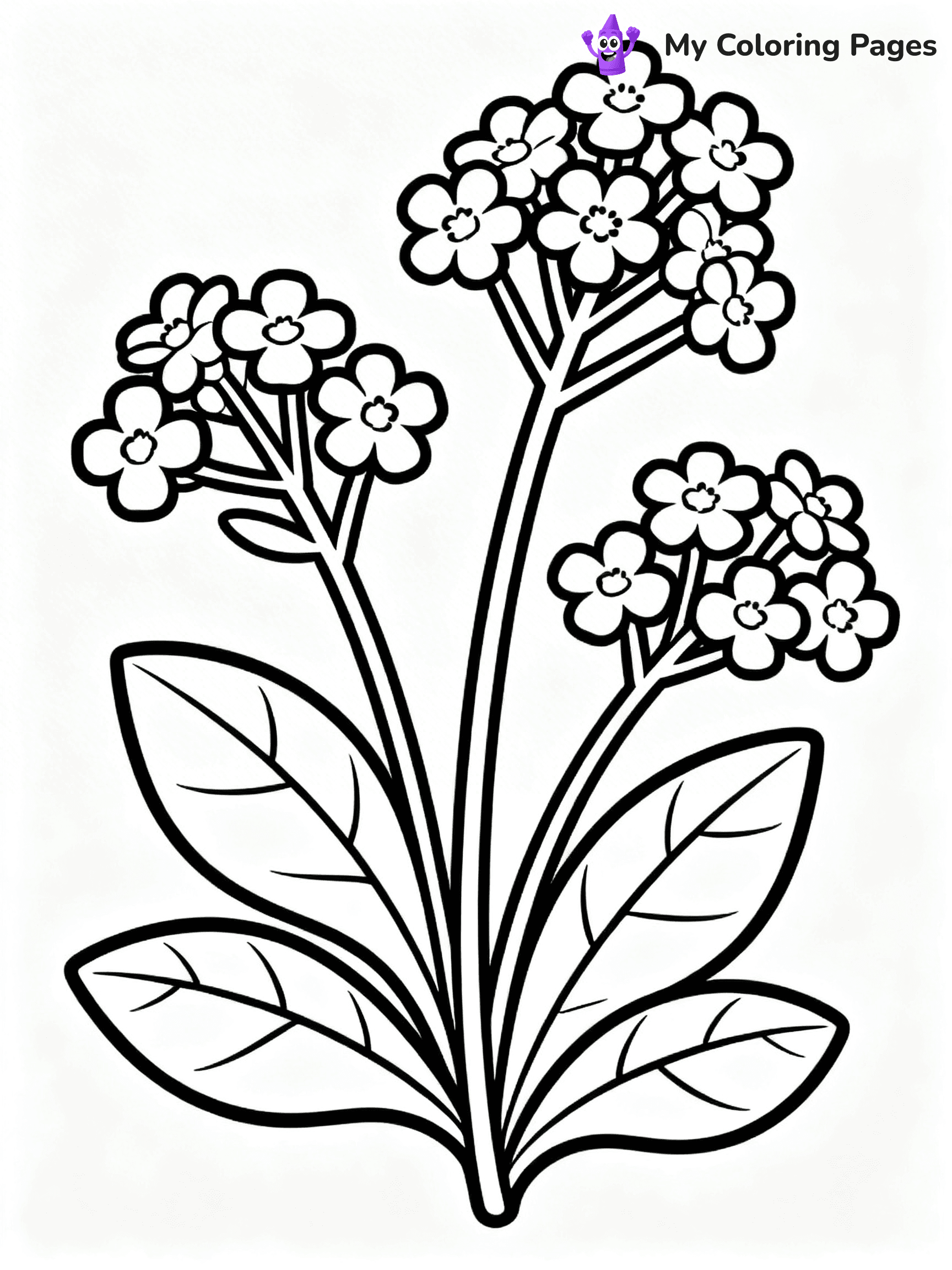 Coloring Pages Flowers and Butterflies - 25