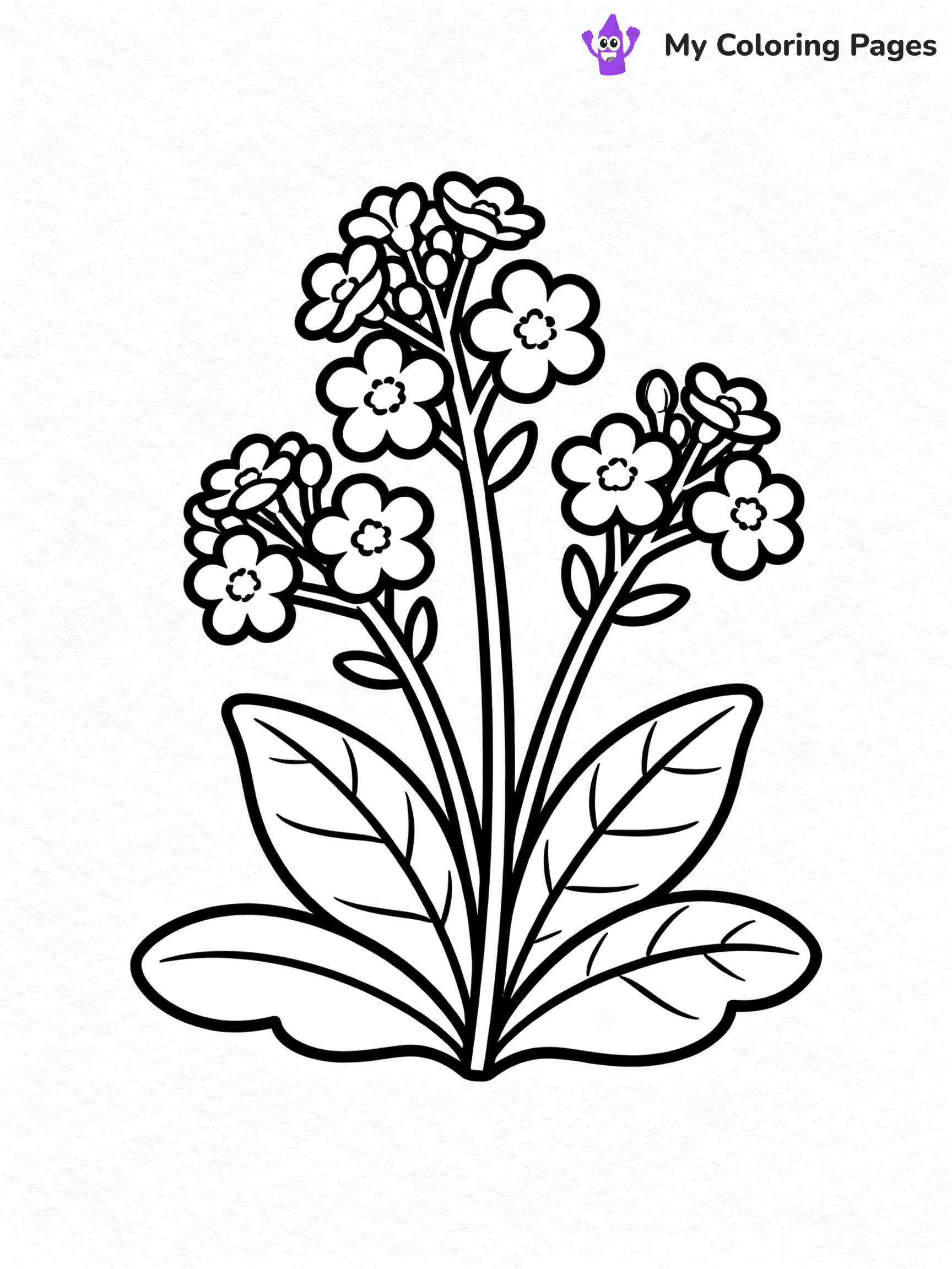 Coloring Pages Flowers and Butterflies - 23