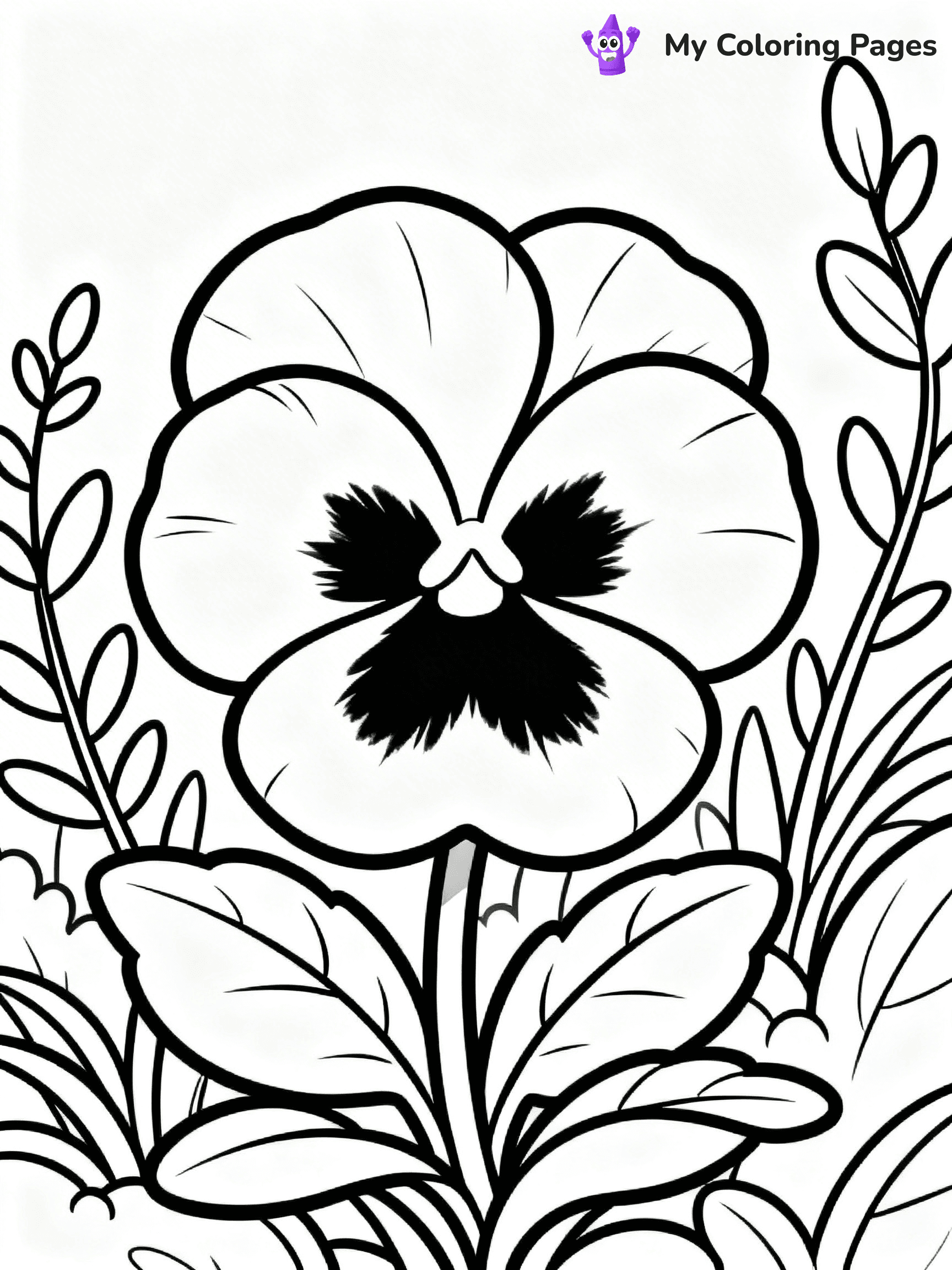 Coloring Pages Flowers and Butterflies - 19