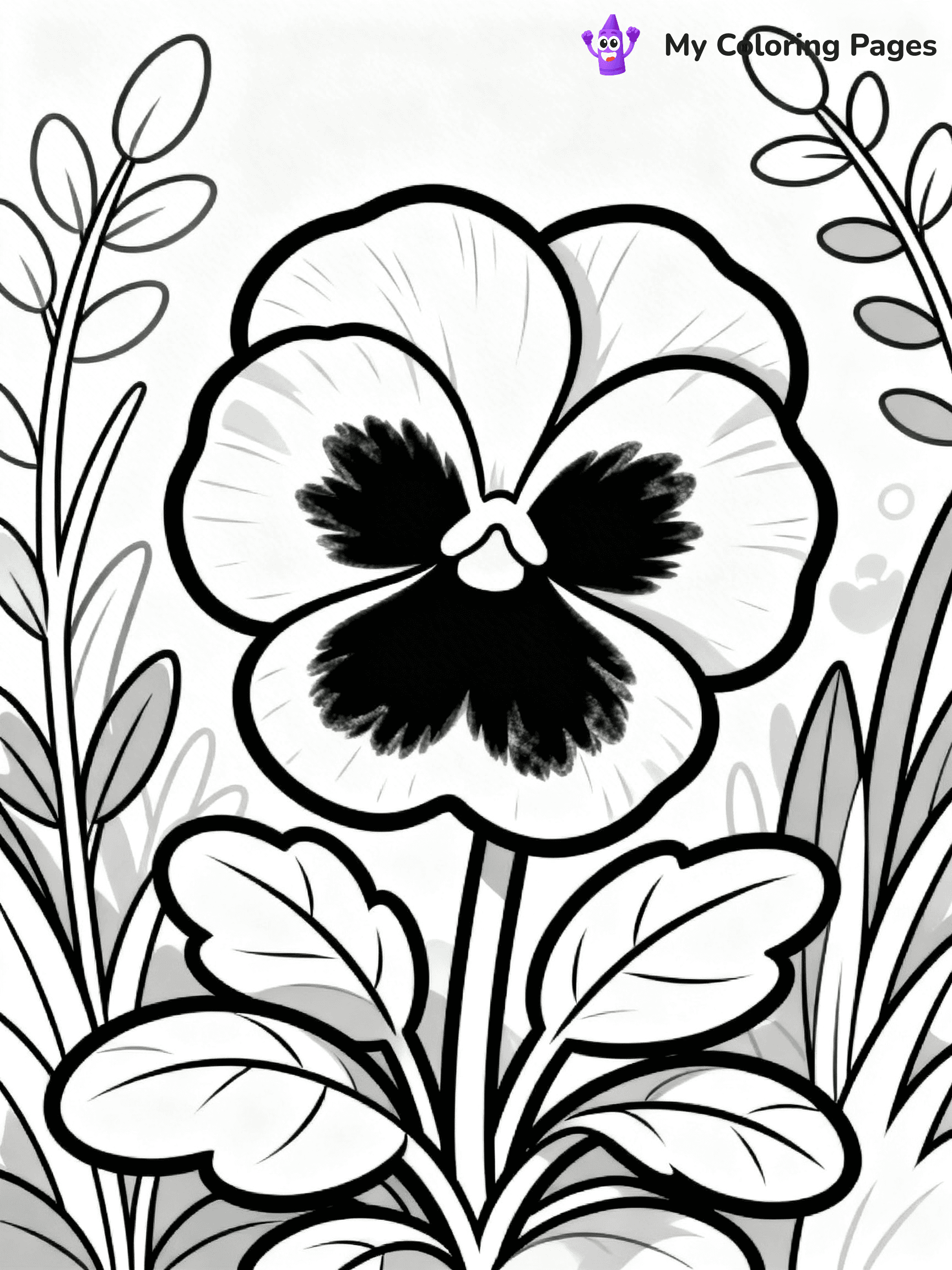 Coloring Pages Flowers and Butterflies - 18