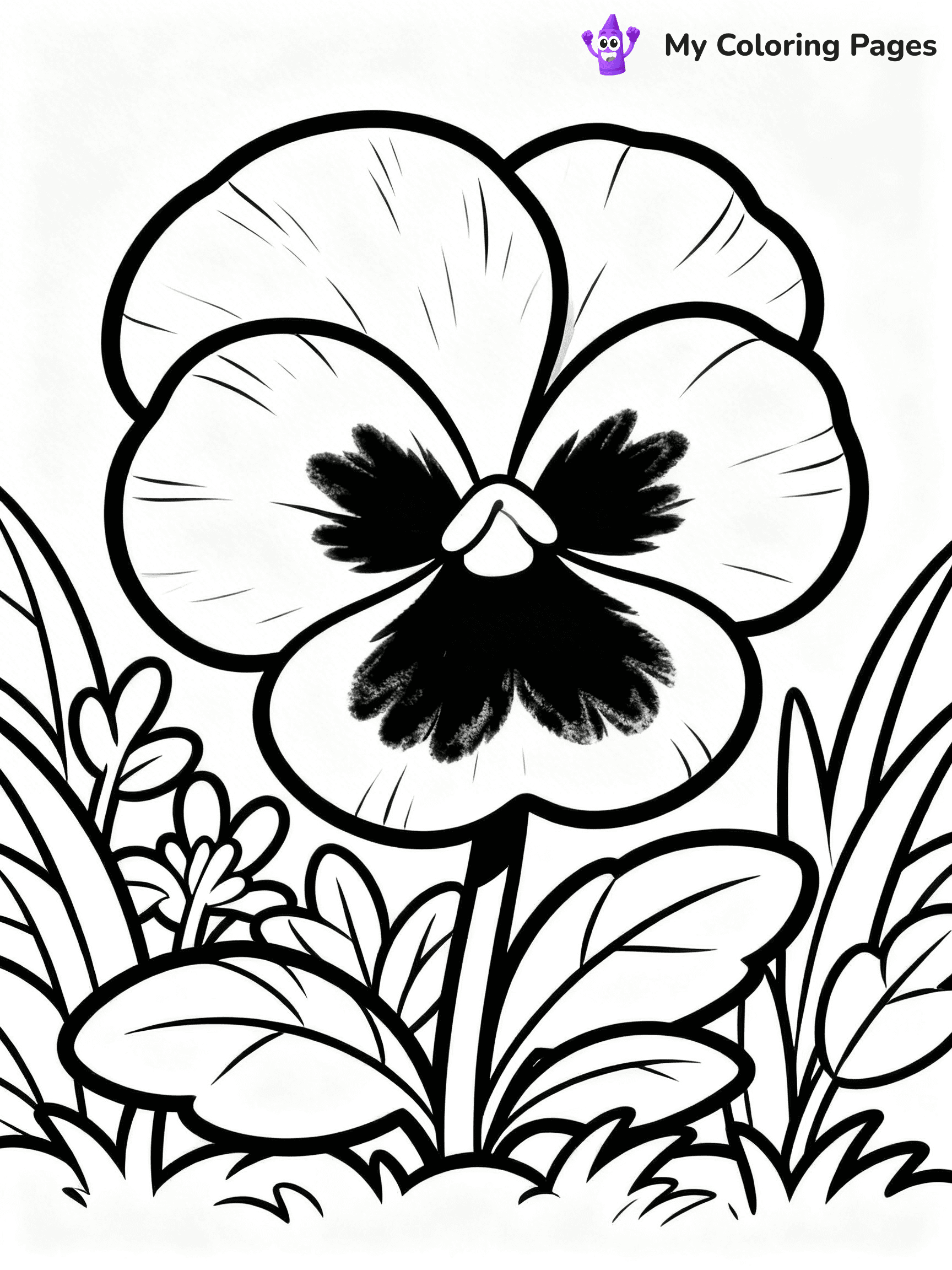 Coloring Pages Flowers and Butterflies - 17