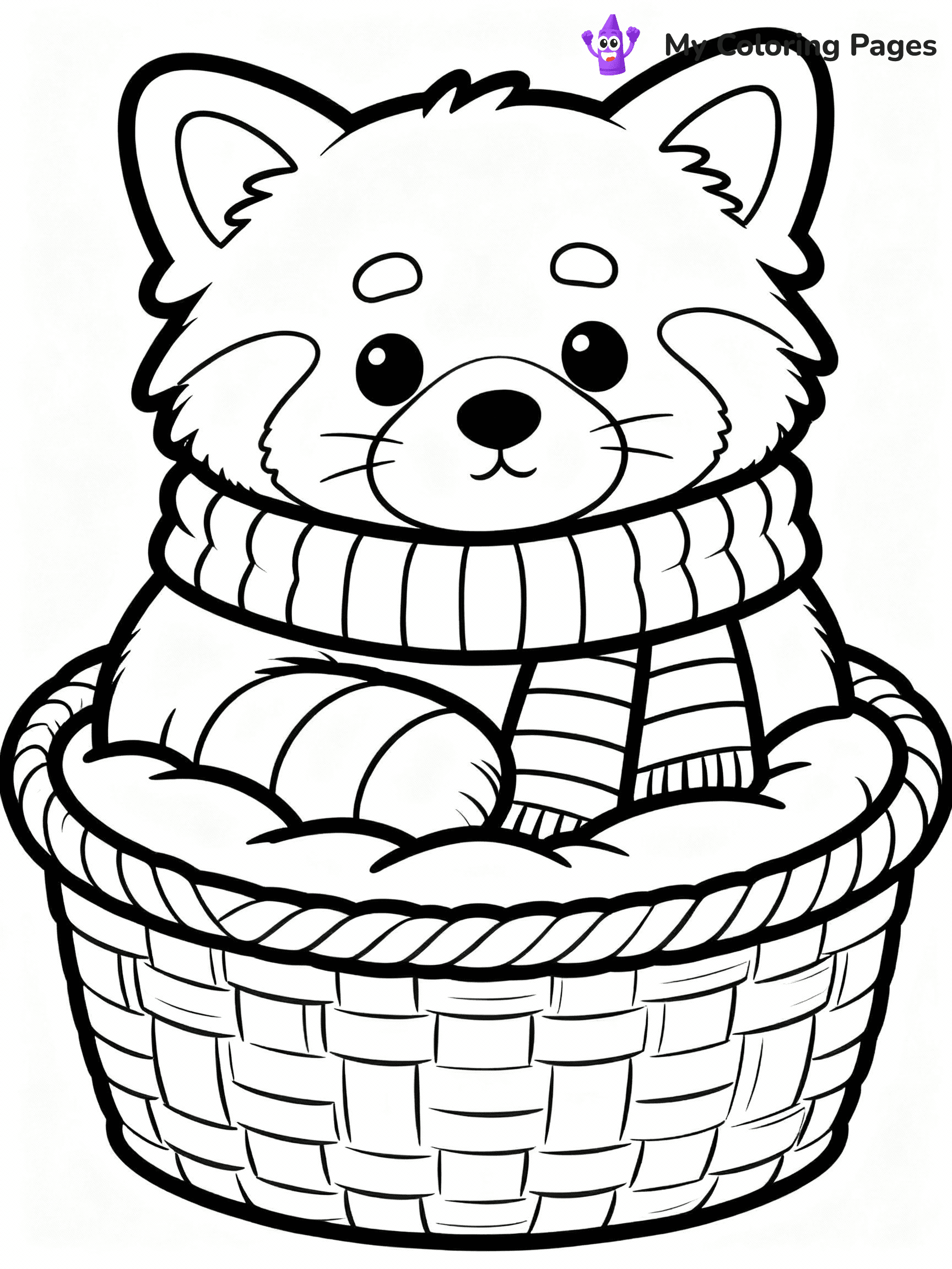 Red Panda Coloring Pages - 34