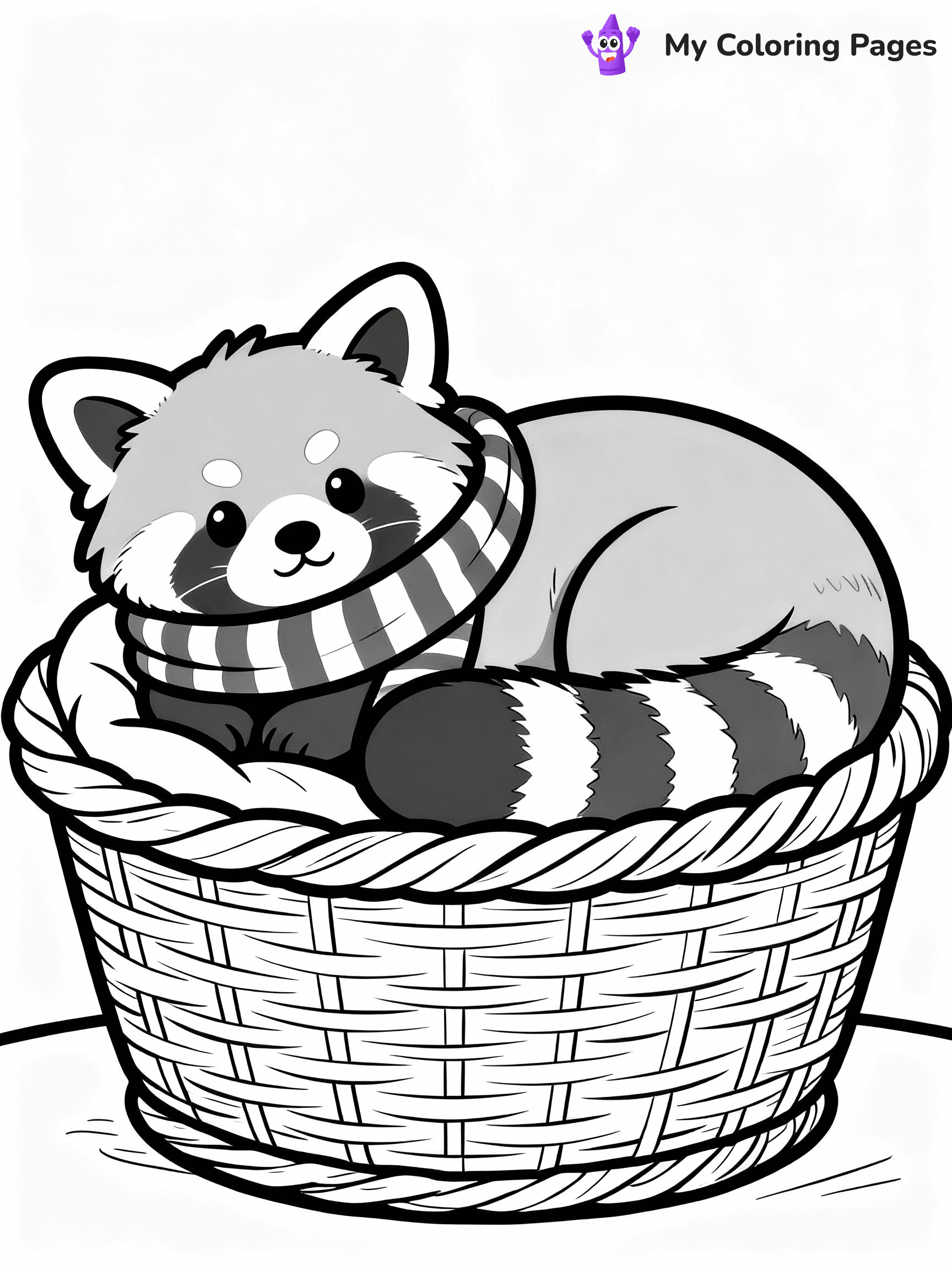 Red Panda Coloring Pages - 32