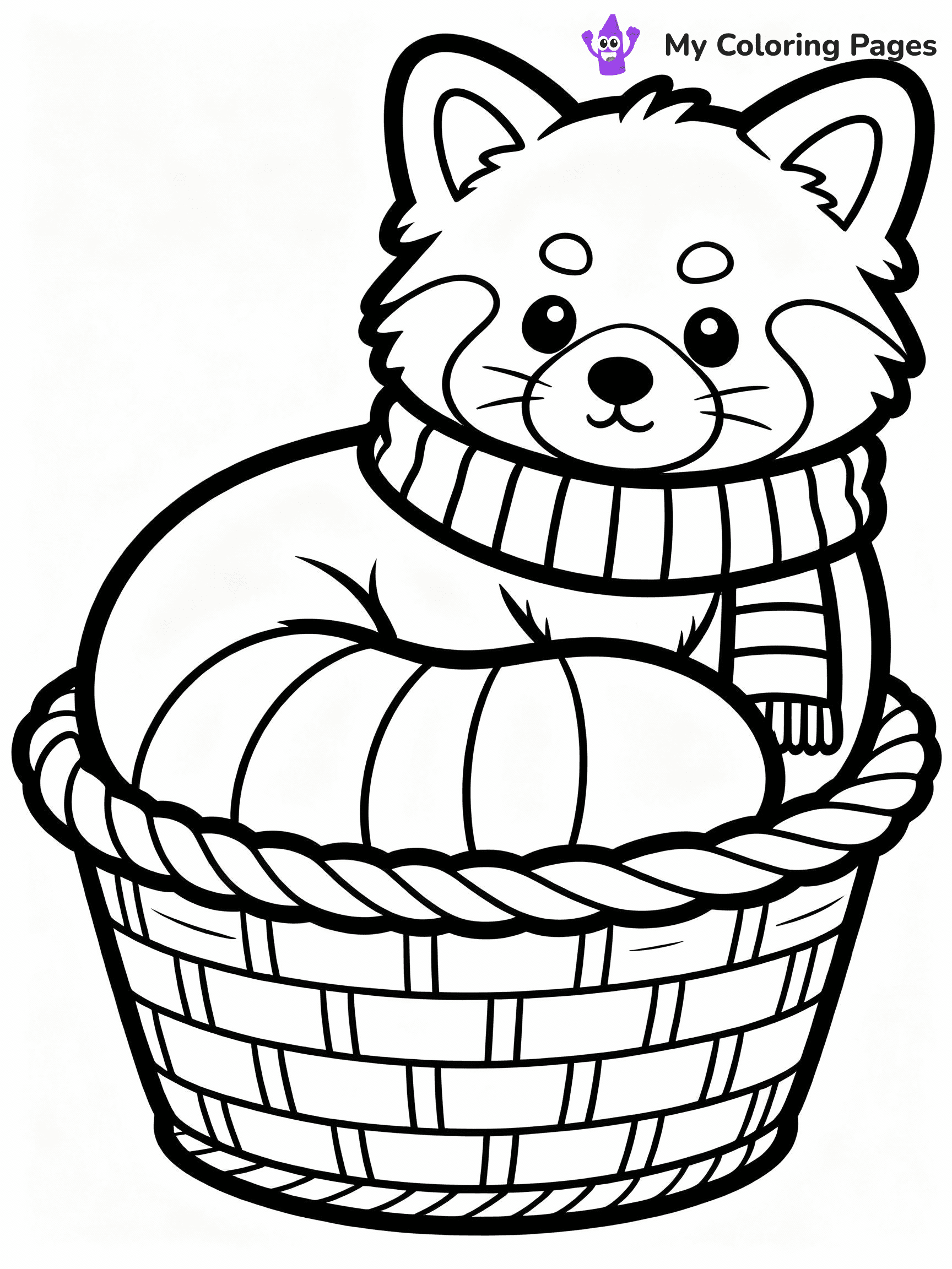 Red Panda Coloring Pages - 31