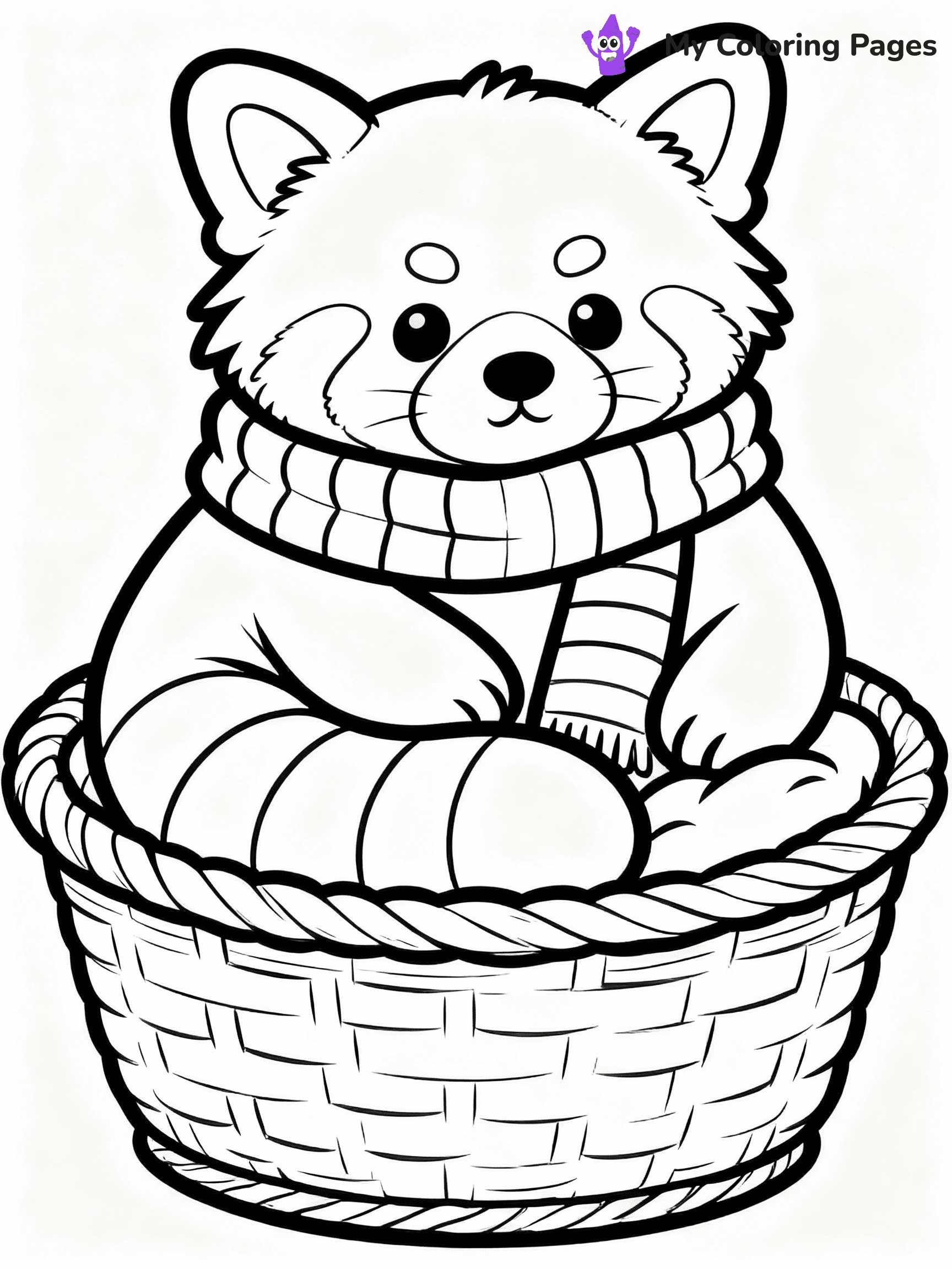 Red Panda Coloring Pages - 29