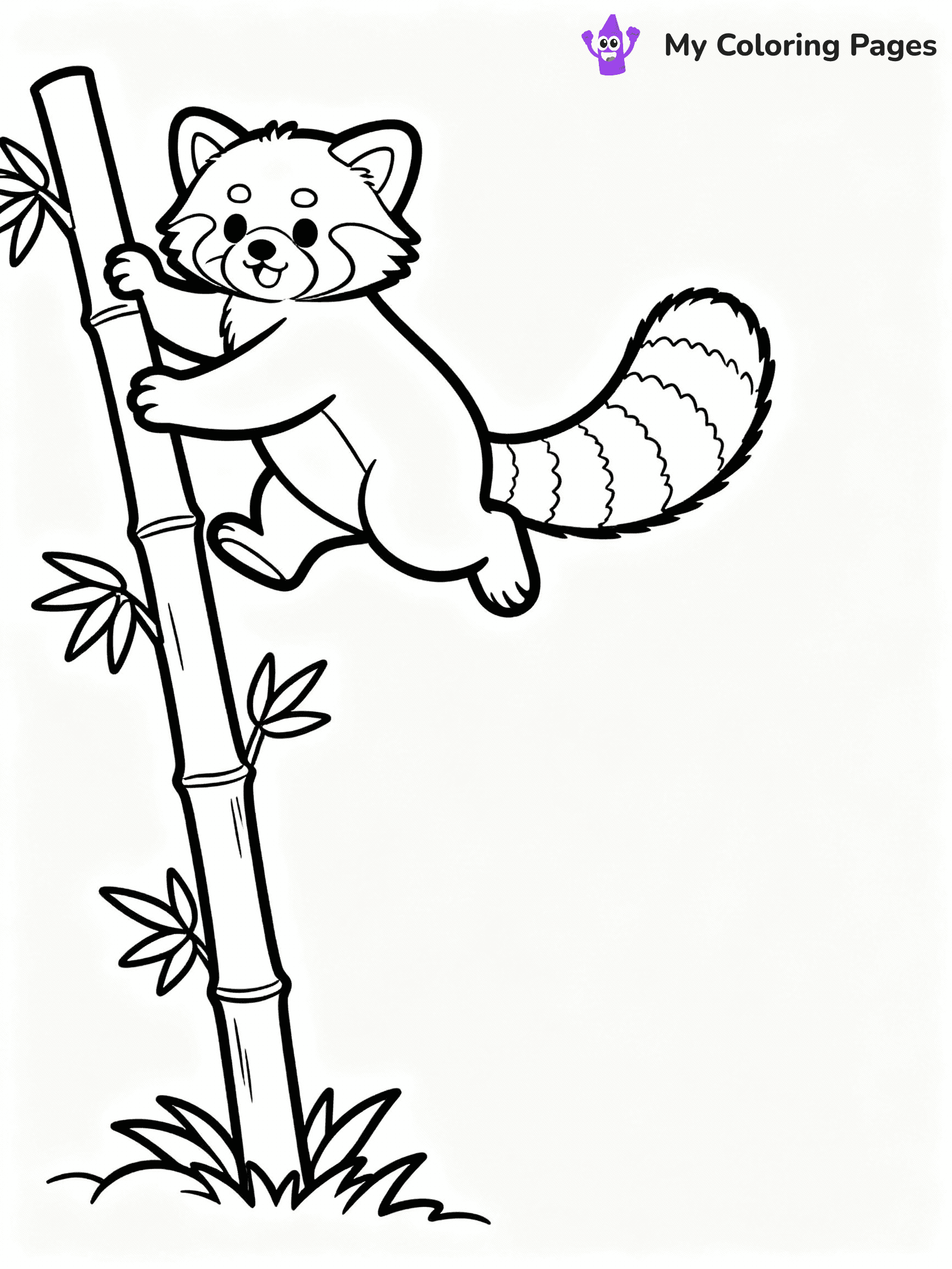 Red Panda Coloring Pages - 22