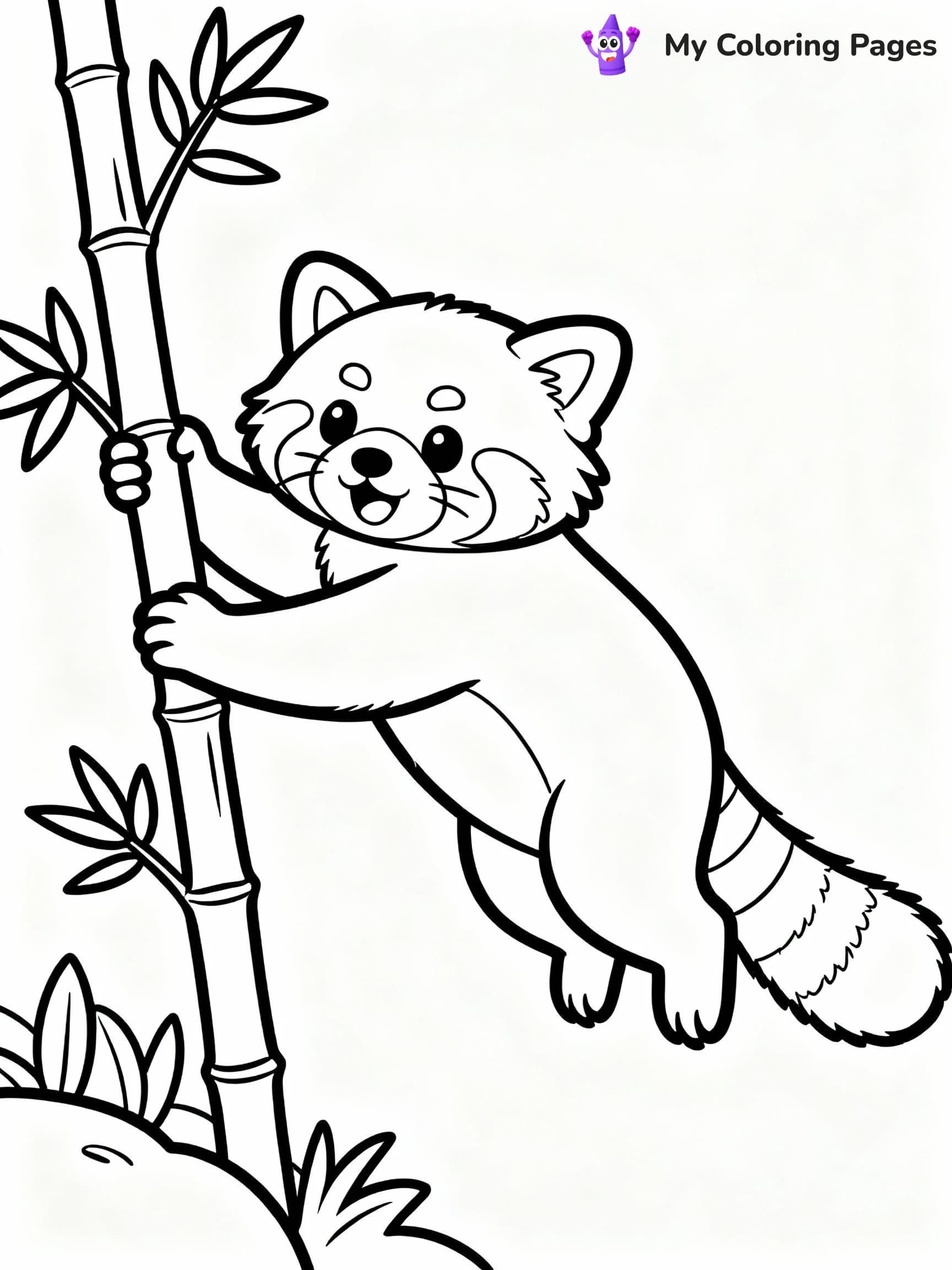 Red Panda Coloring Pages - 21