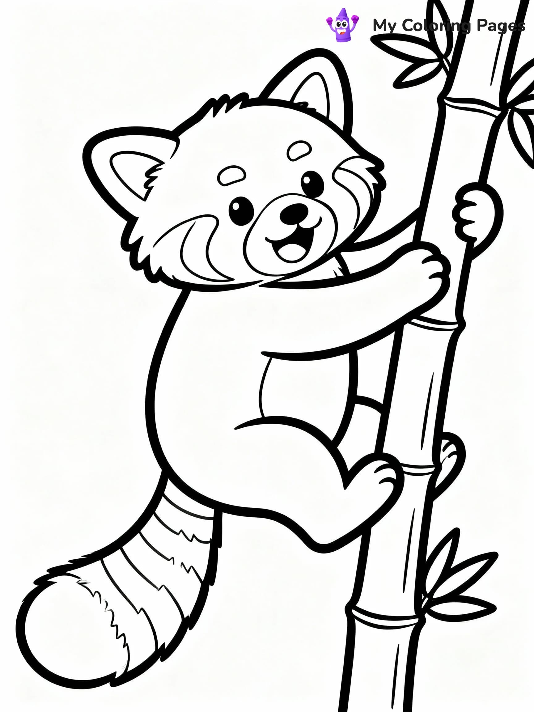 Red Panda Coloring Pages - 19