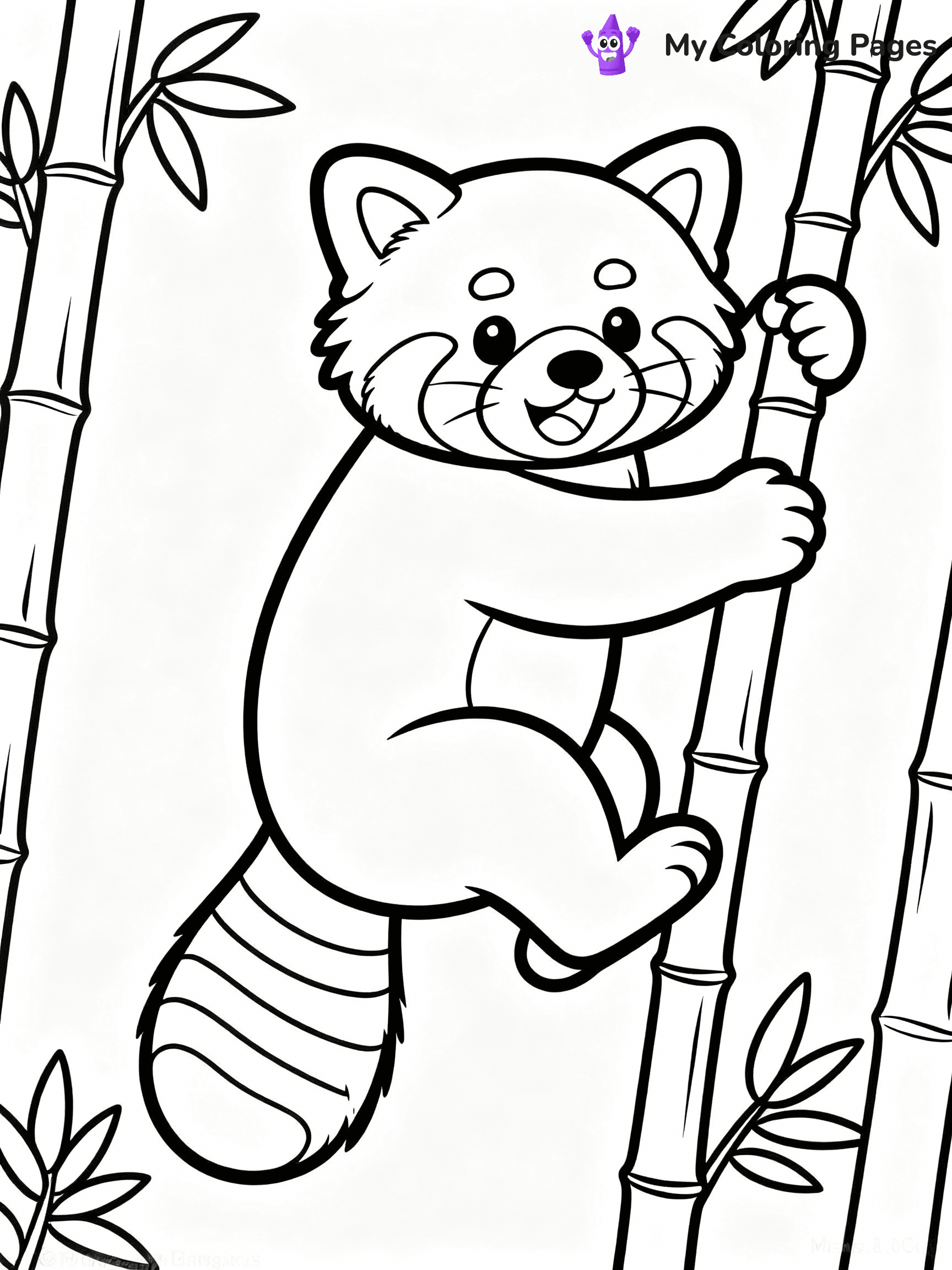Red Panda Coloring Pages - 18