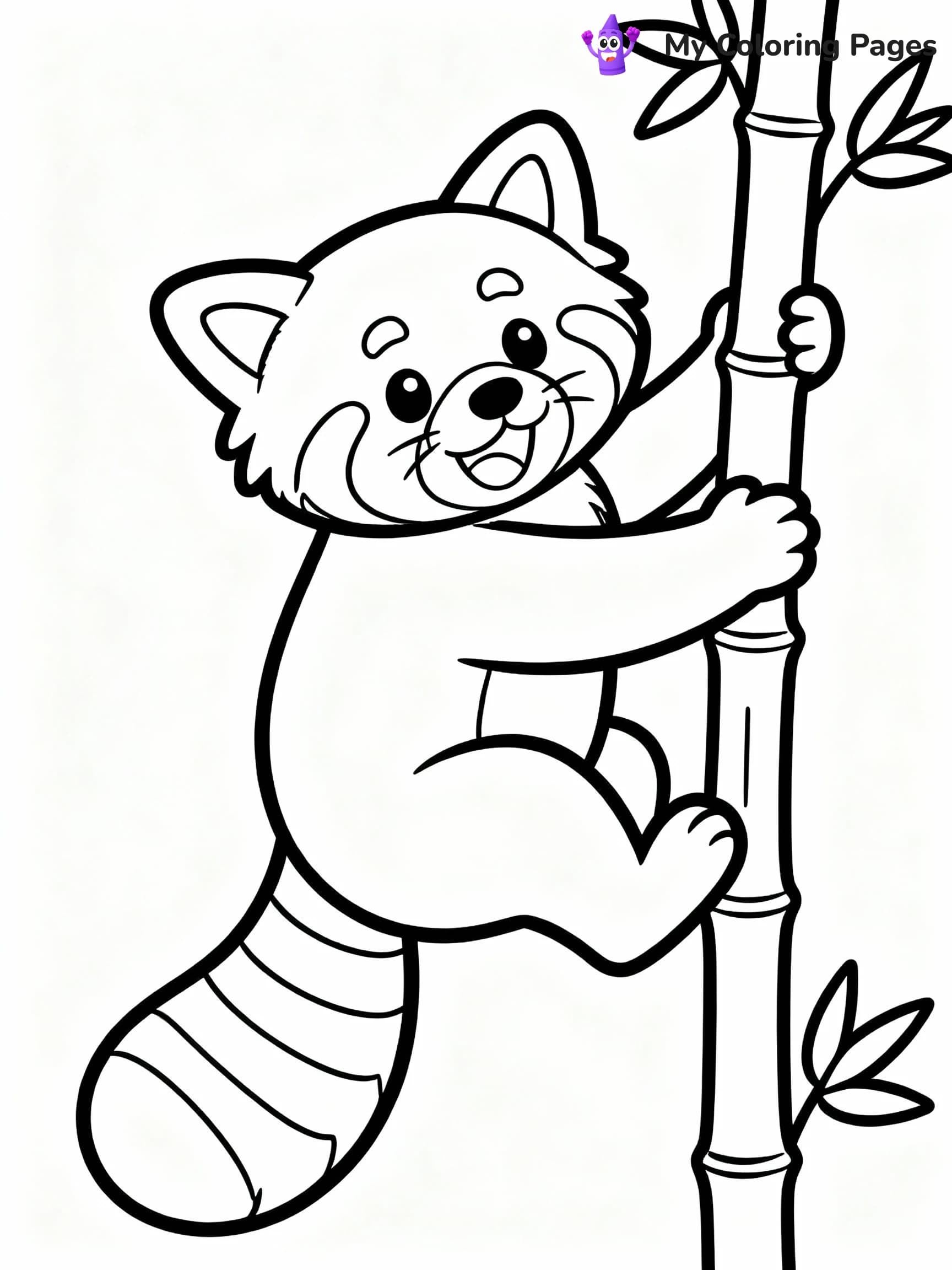 Red Panda Coloring Pages - 17