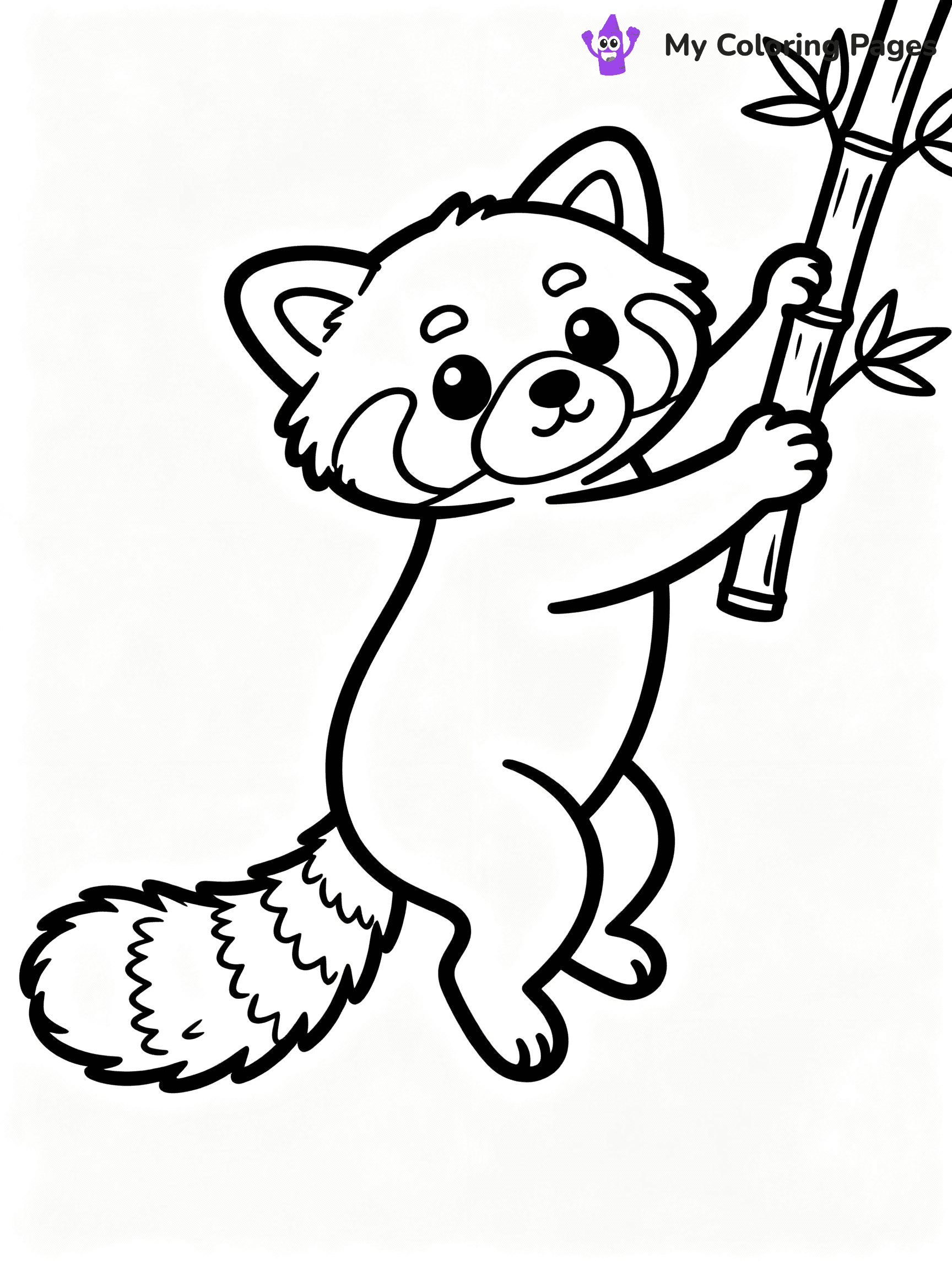 Red Panda Coloring Pages - 16