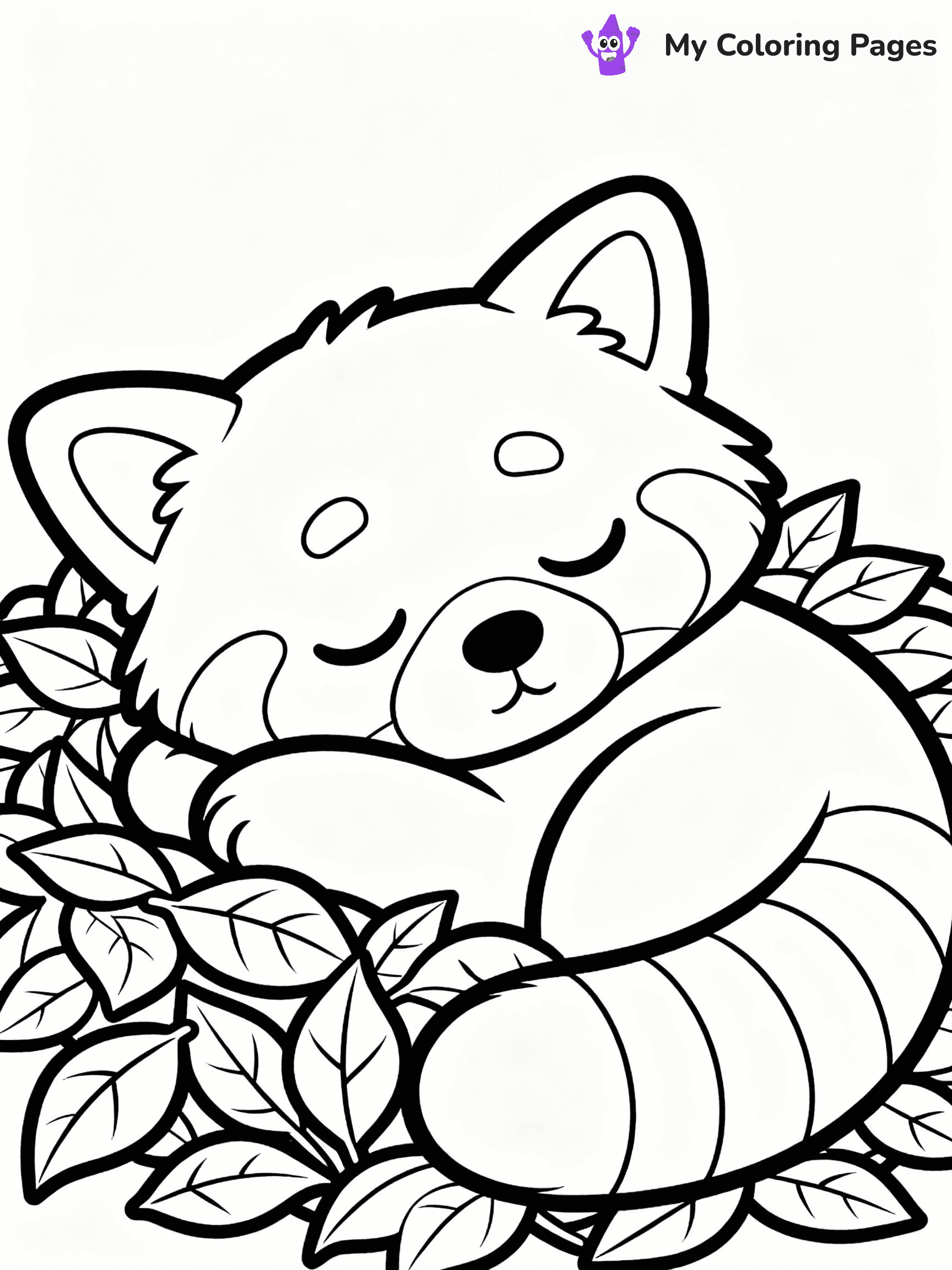 Red Panda Coloring Pages - 14